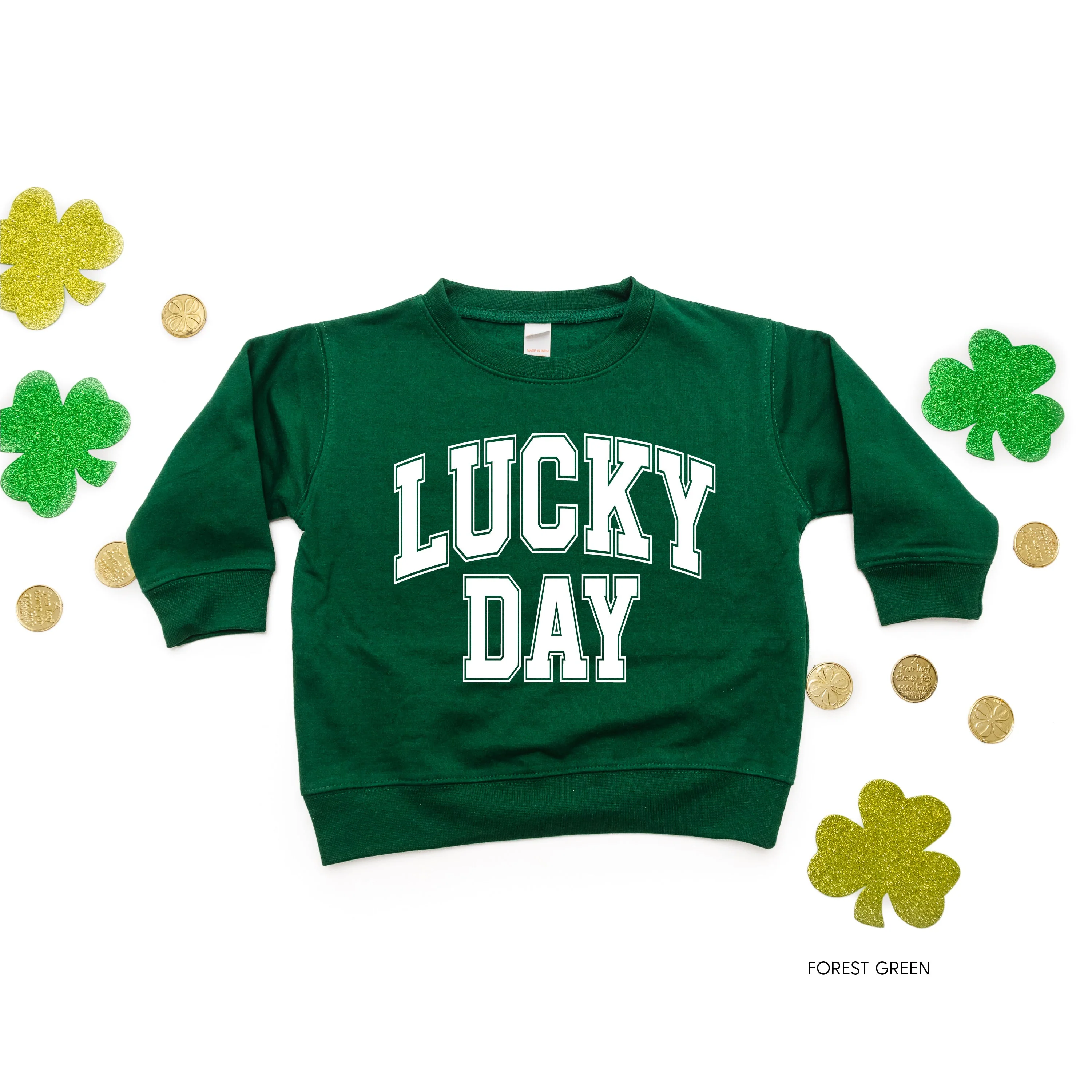 Lucky Day - Varsity Outline - Child Sweater - Image 5