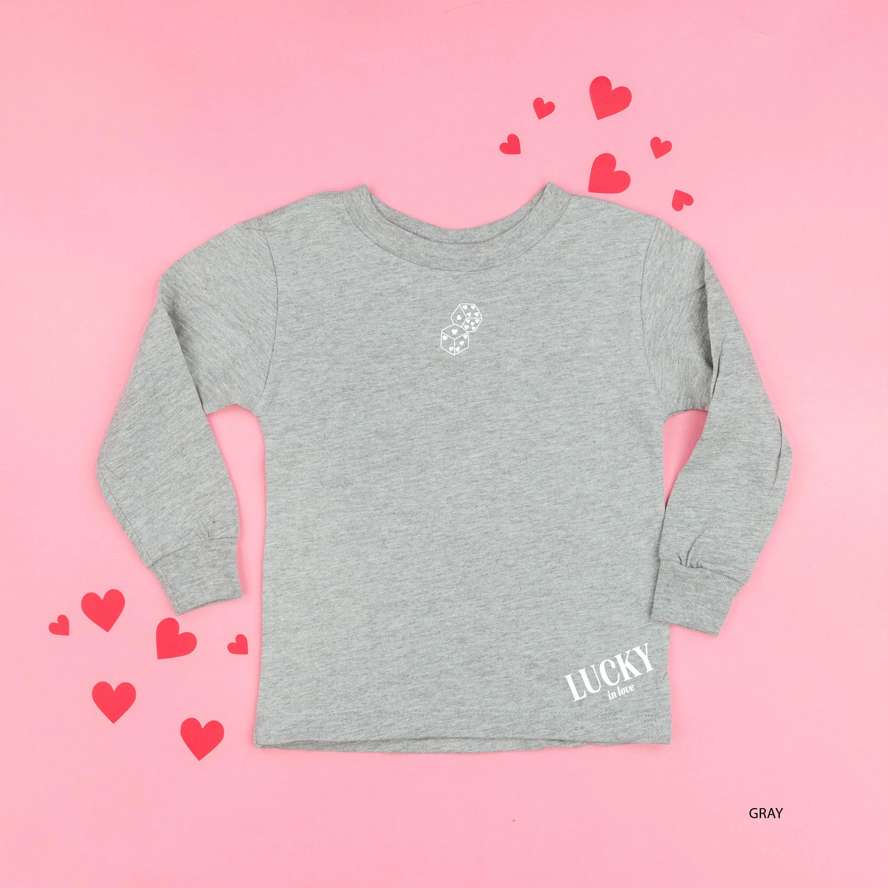 Lucky In Love - Dice - Child Long Sleeve Tee - Image 8