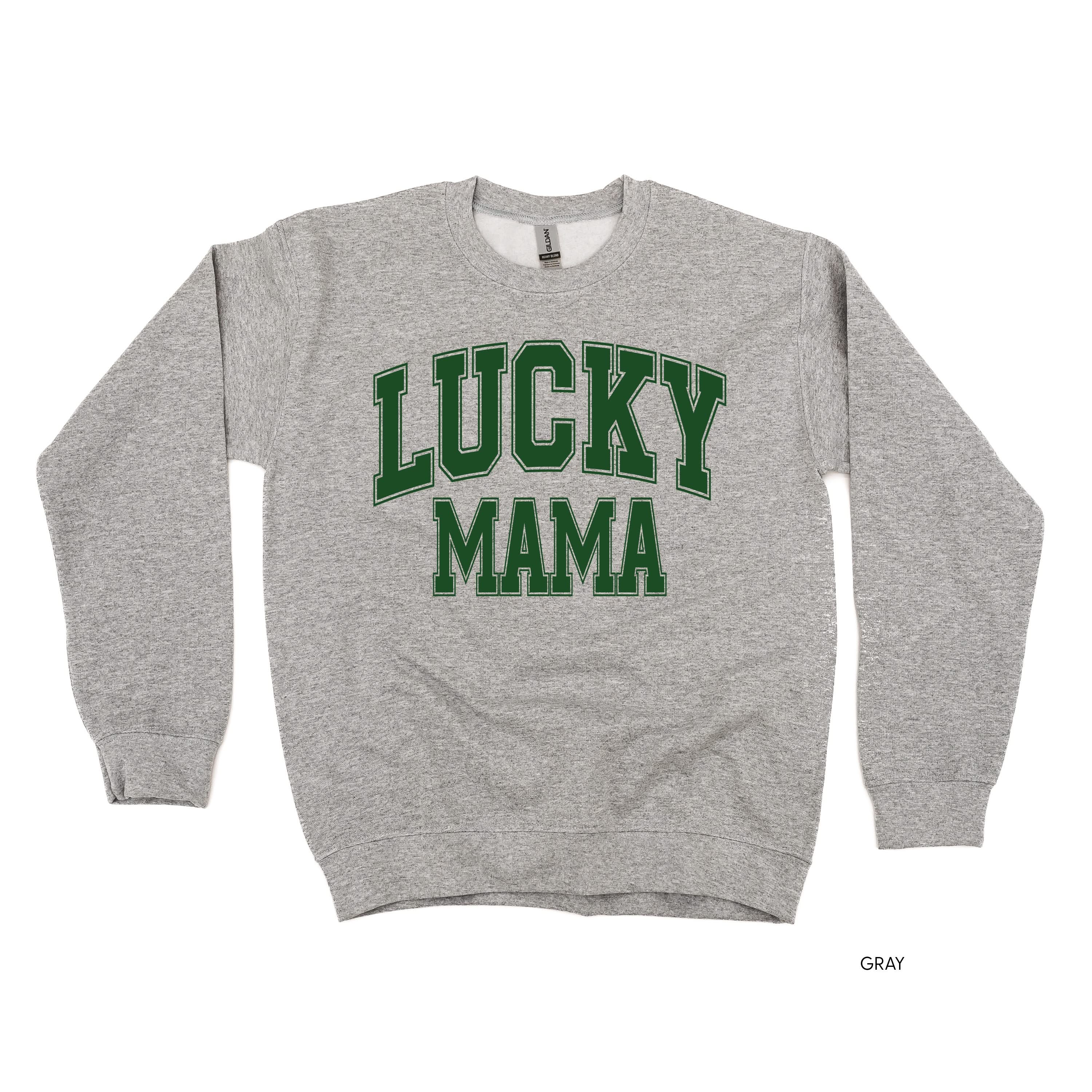 Lucky Mama - Varsity Outline - Basic Fleece - Image 4