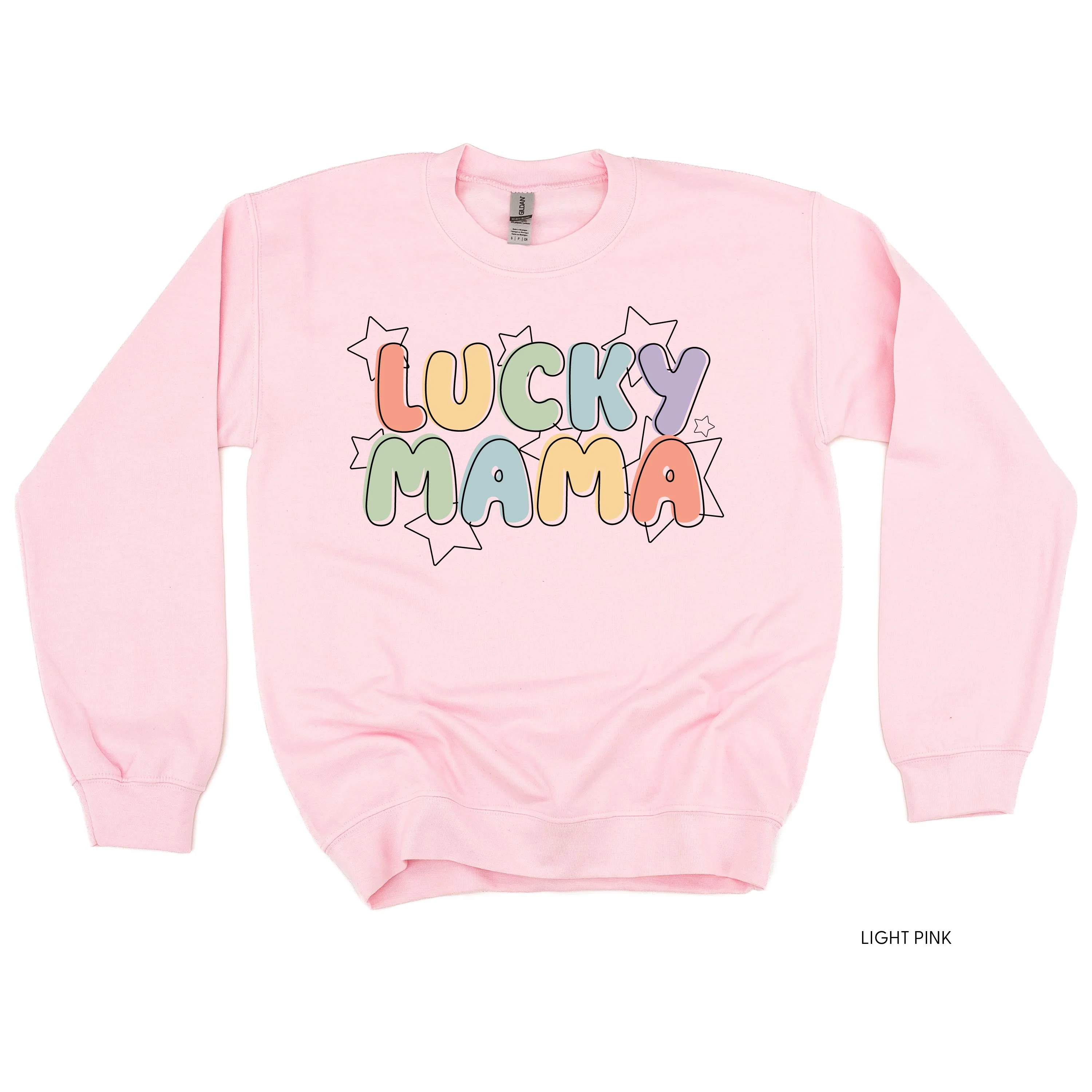 Bubble Letters & Stars Lucky Mama - Basic Fleece - Image 2