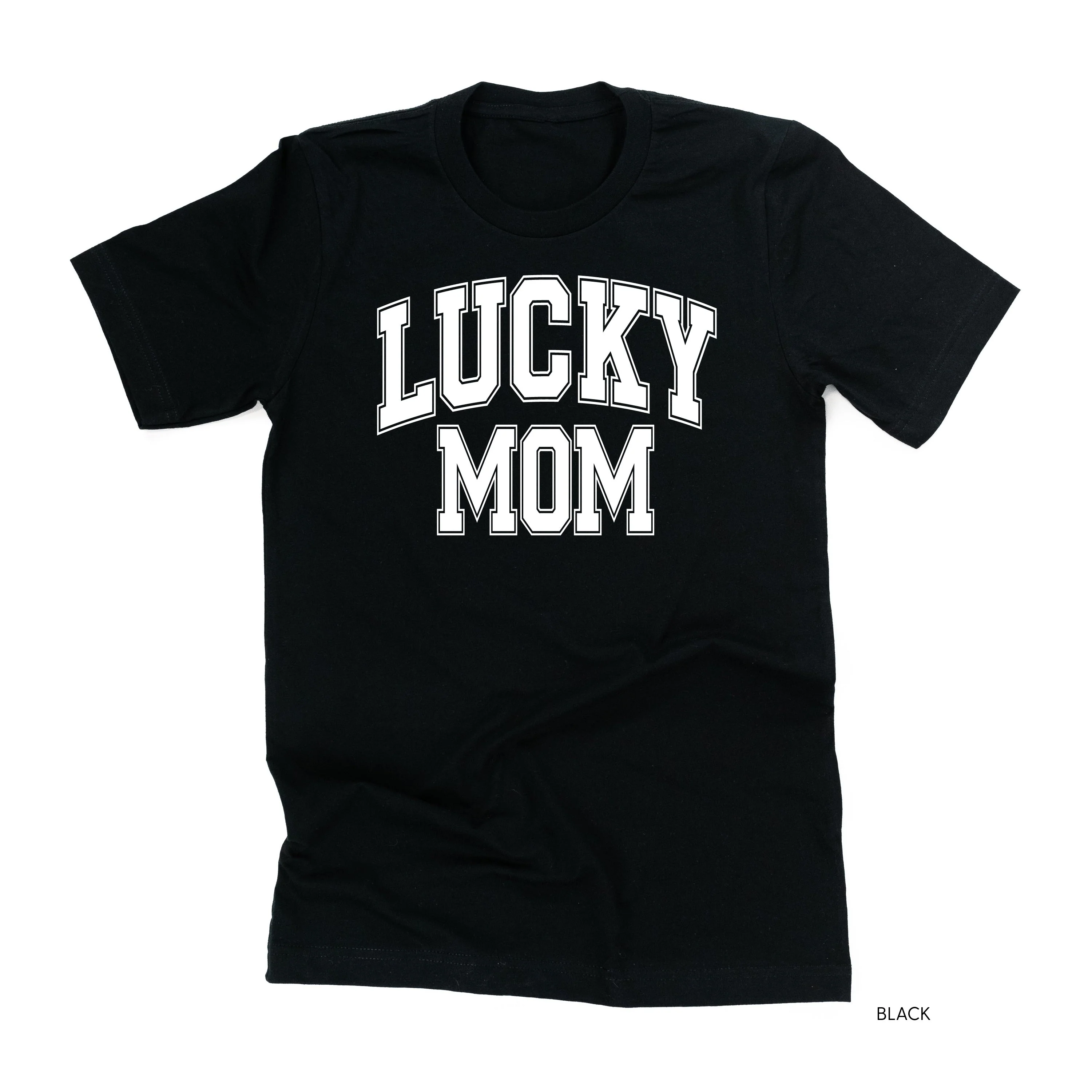 Lucky Mom - Varsity Outline - Unisex Tee - Image 6