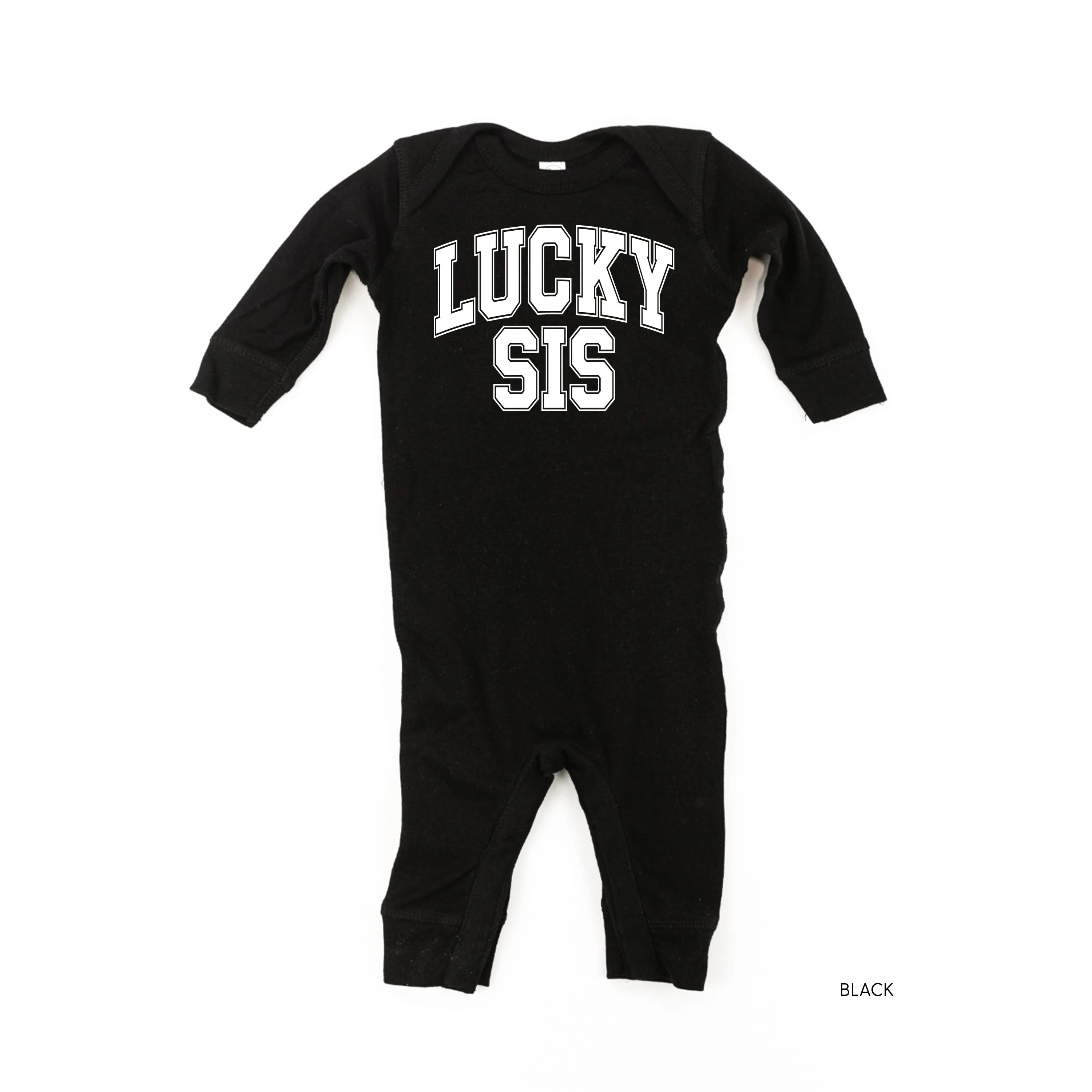 Lucky Sis - Varsity Outline - Baby Sleeper - Image 3