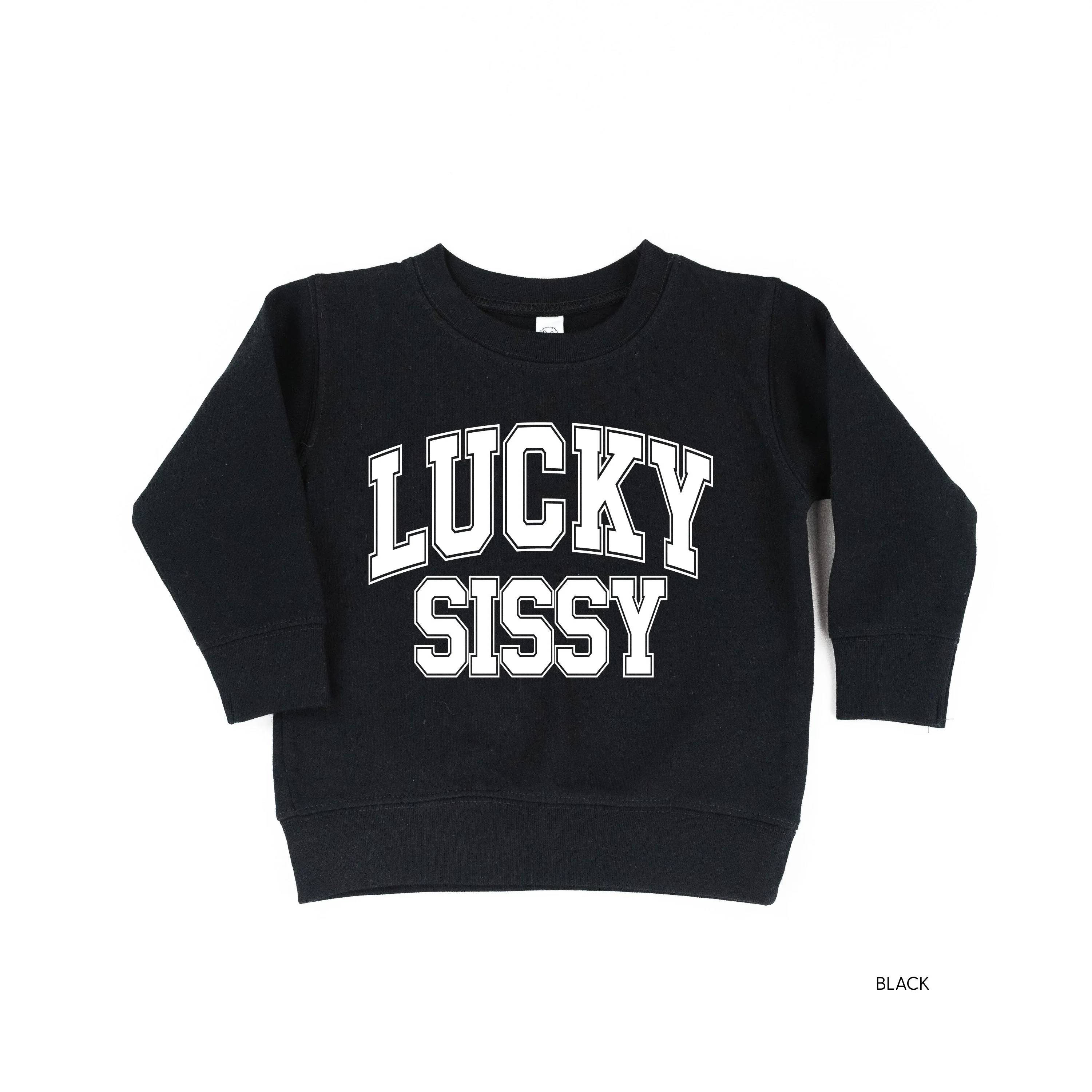Lucky Sissy - Varsity Outline - Child Sweater - Image 4