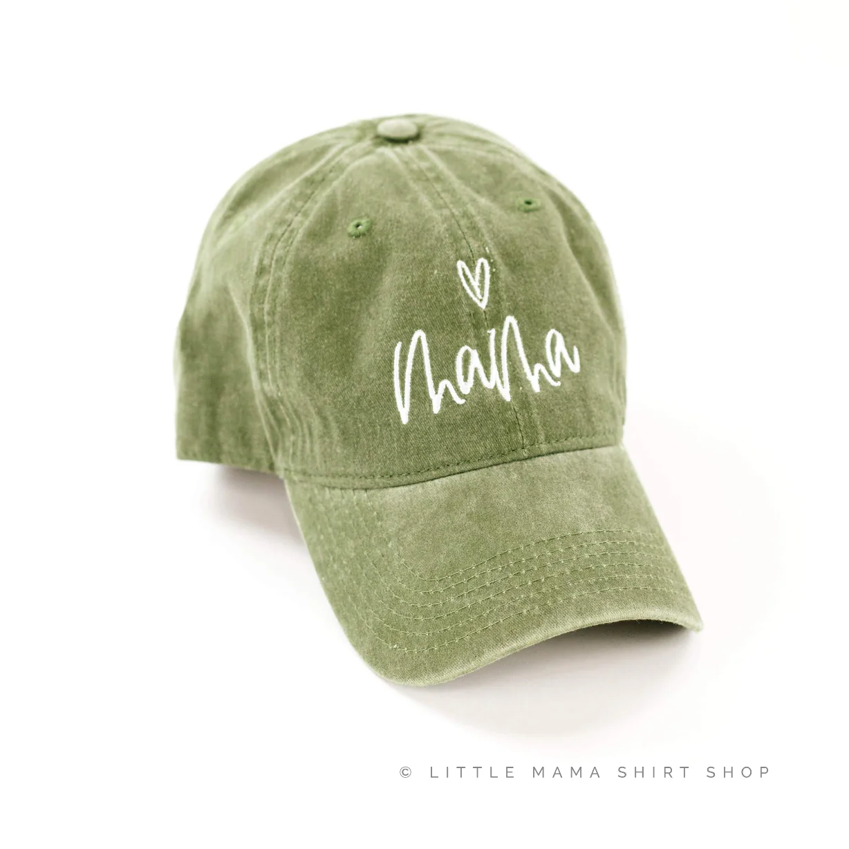 Mama (Heart Above) - Adult Baseball Cap - Image 5