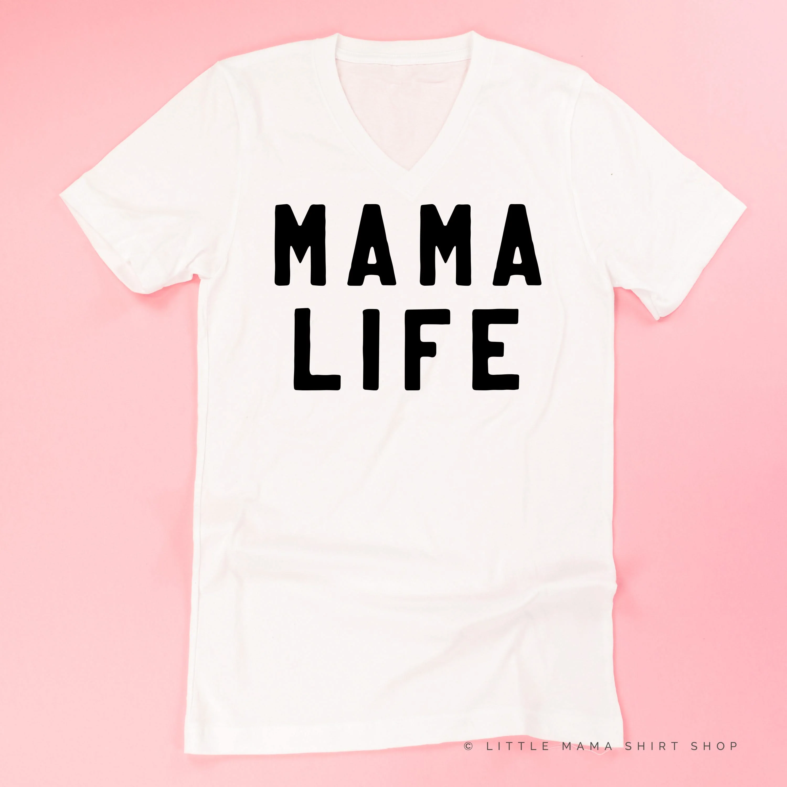 MAMA LIFE - (Block Font) - Unisex Tee - Image 5