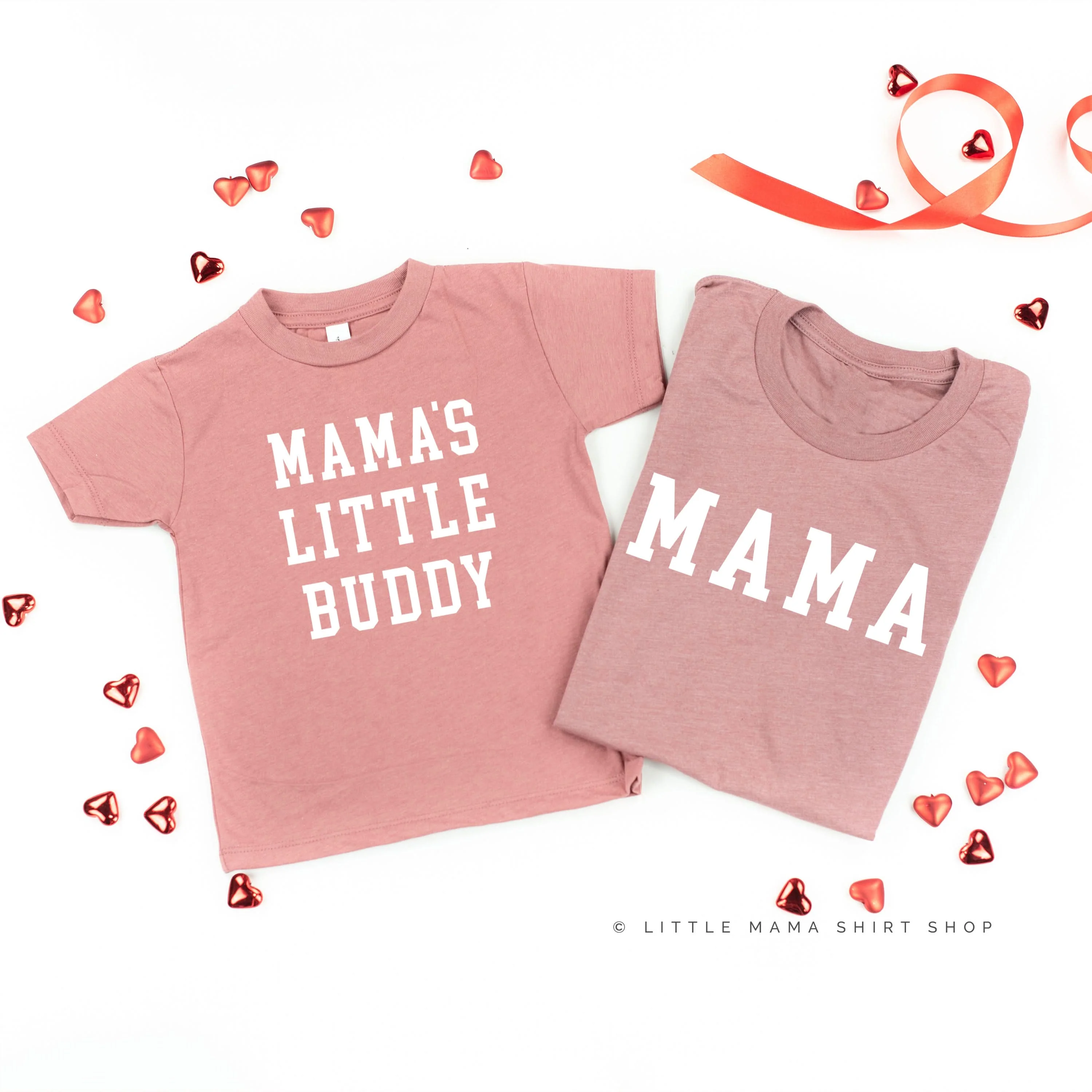 Mama - Varsity / Mama's Little Buddy - Set of 2 Tees - Image 6