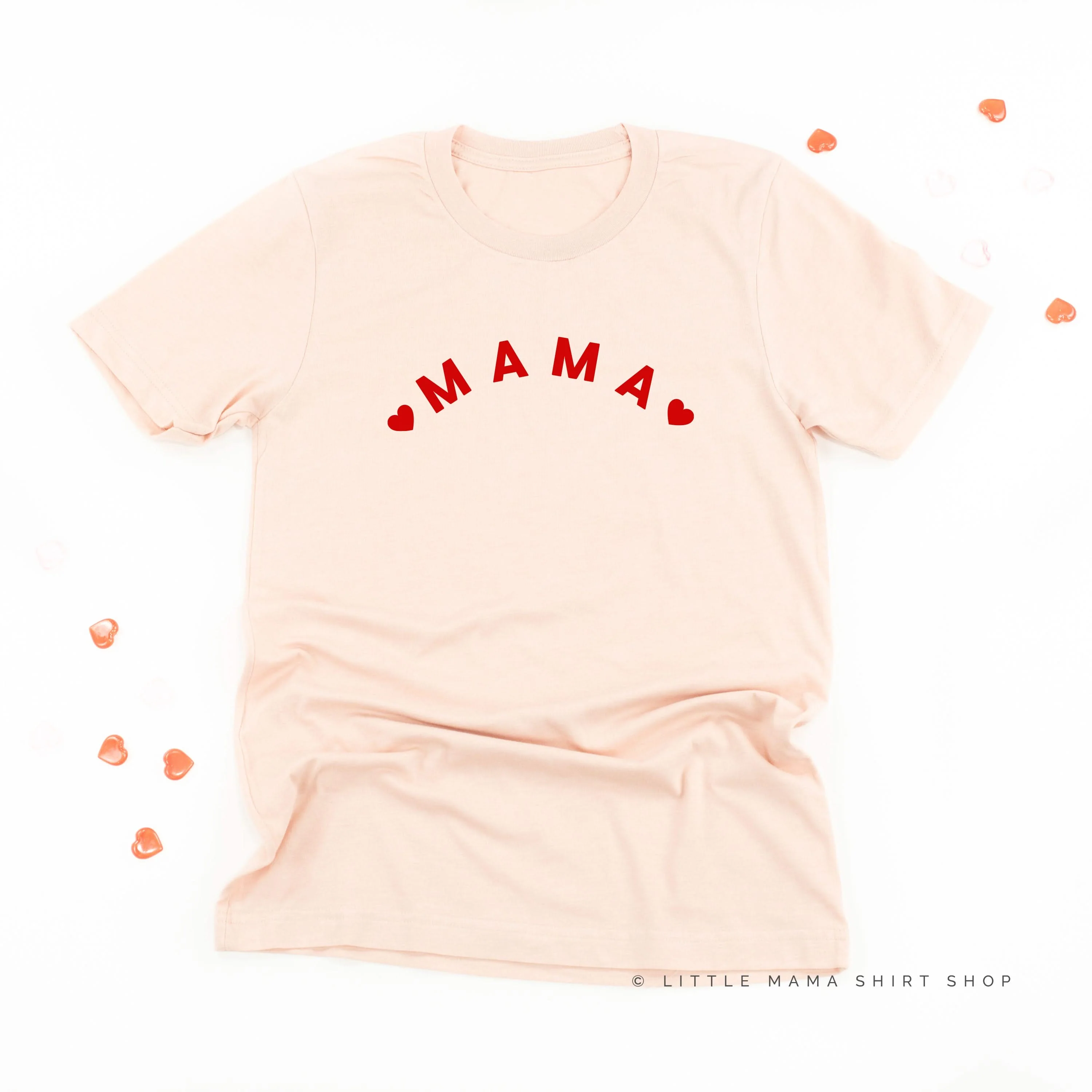 Mama (Two Hearts) - Unisex Tee - Image 3
