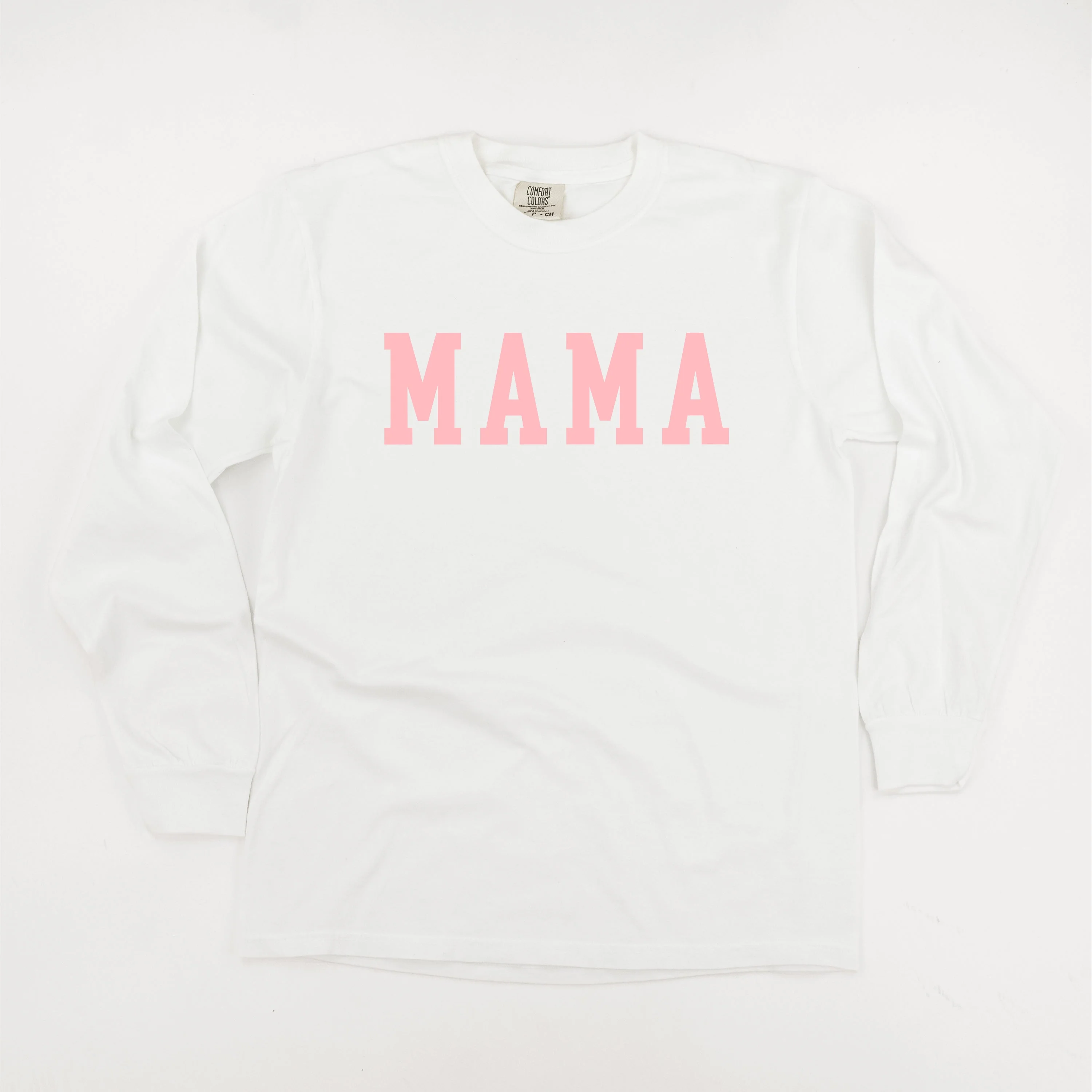 Mama - Varsity - Long Sleeve Comfort Colors Tee - Image 9