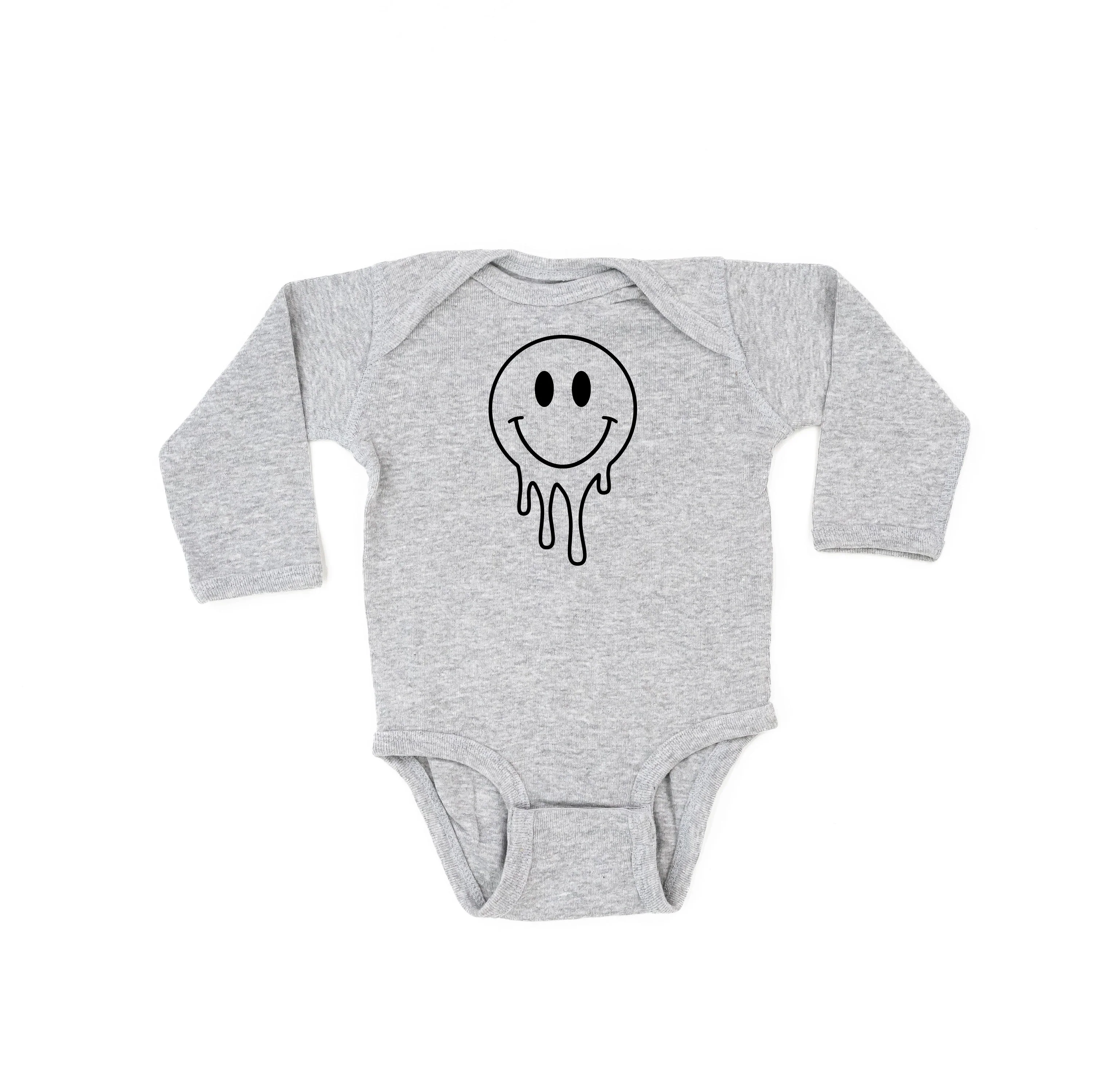 Melty Smiley (Full) - Child Long Sleeve Tee - Image 4