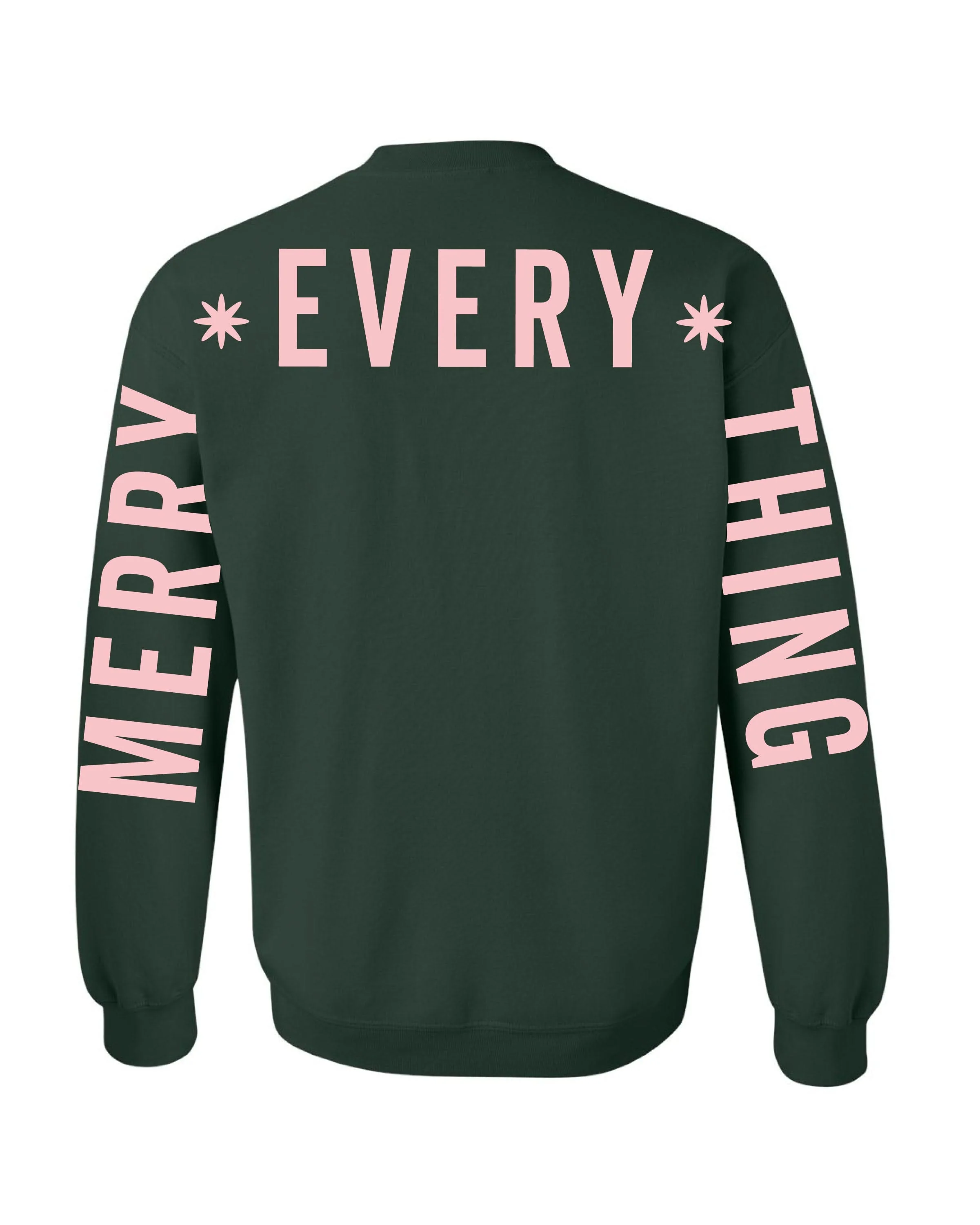 Merry Everything Forest Basic Fleece – Classic Holiday Sweatshirt | Little Mama Shirt Shop - Image 6