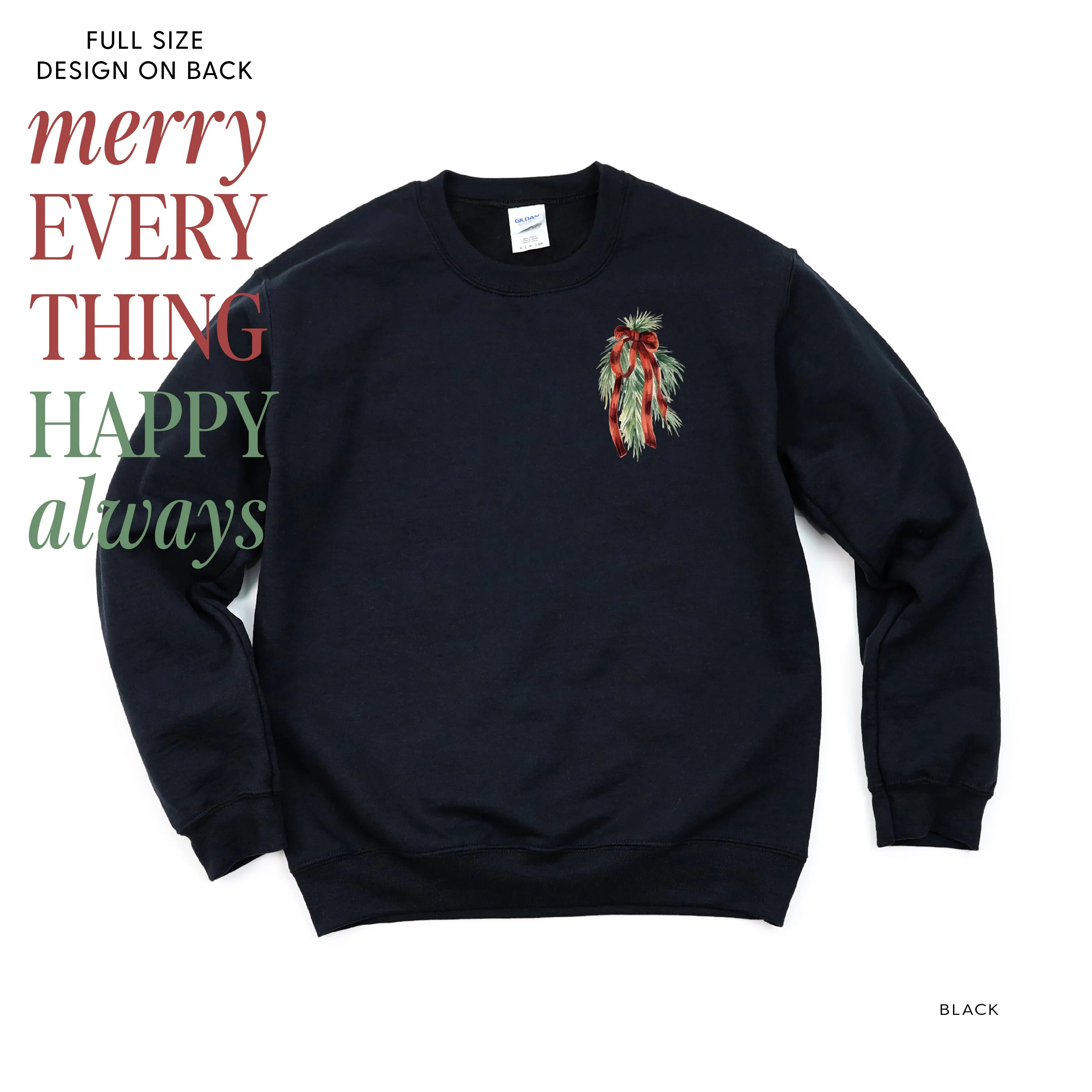 Merry Everything Happy Always (pf&b) - Basic Fleece - Image 8