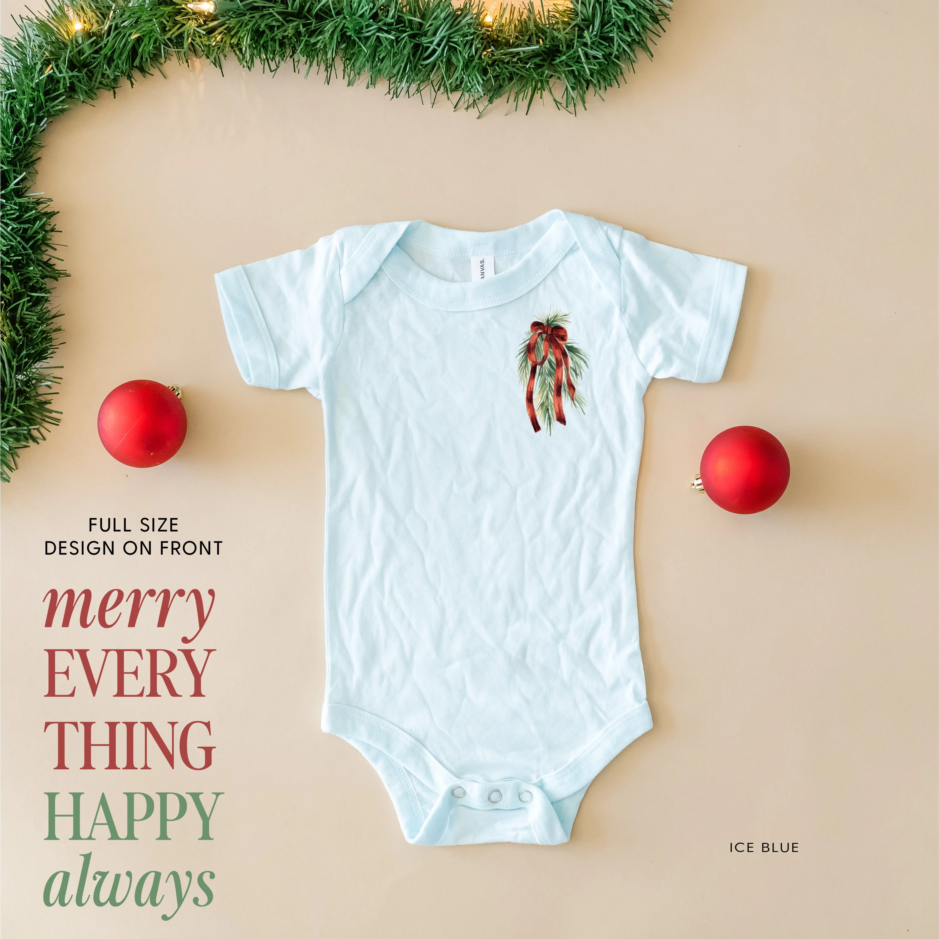 Merry Everything Happy Always (pf&b) - Child Tee - Image 6
