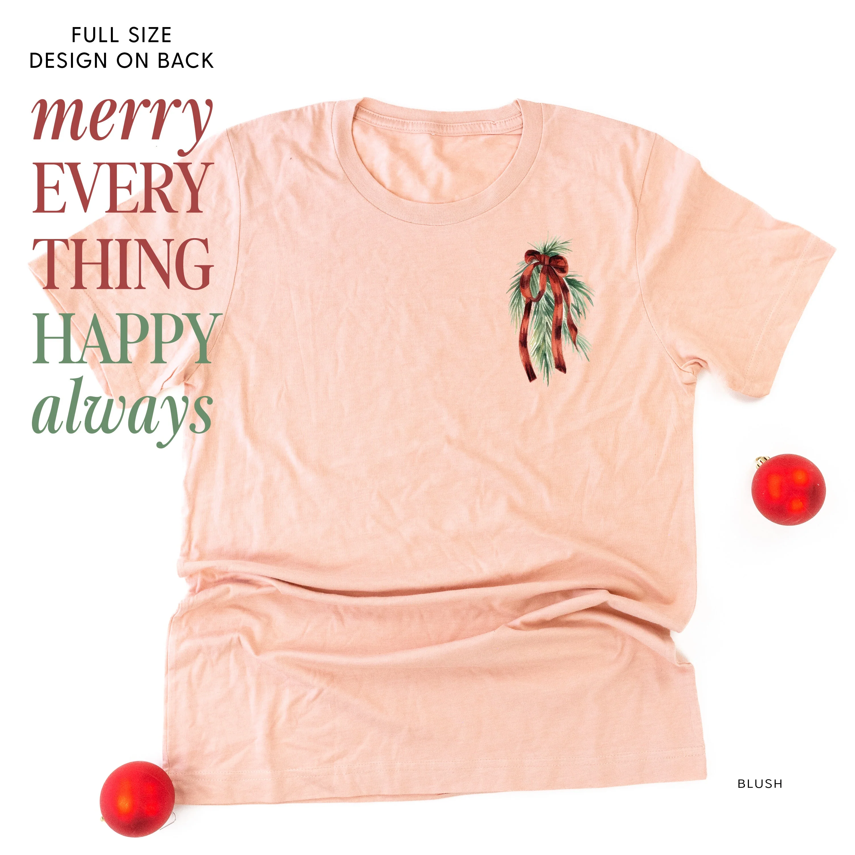 Merry Everything Happy Always (pf&b) - Unisex Tee - Image 5