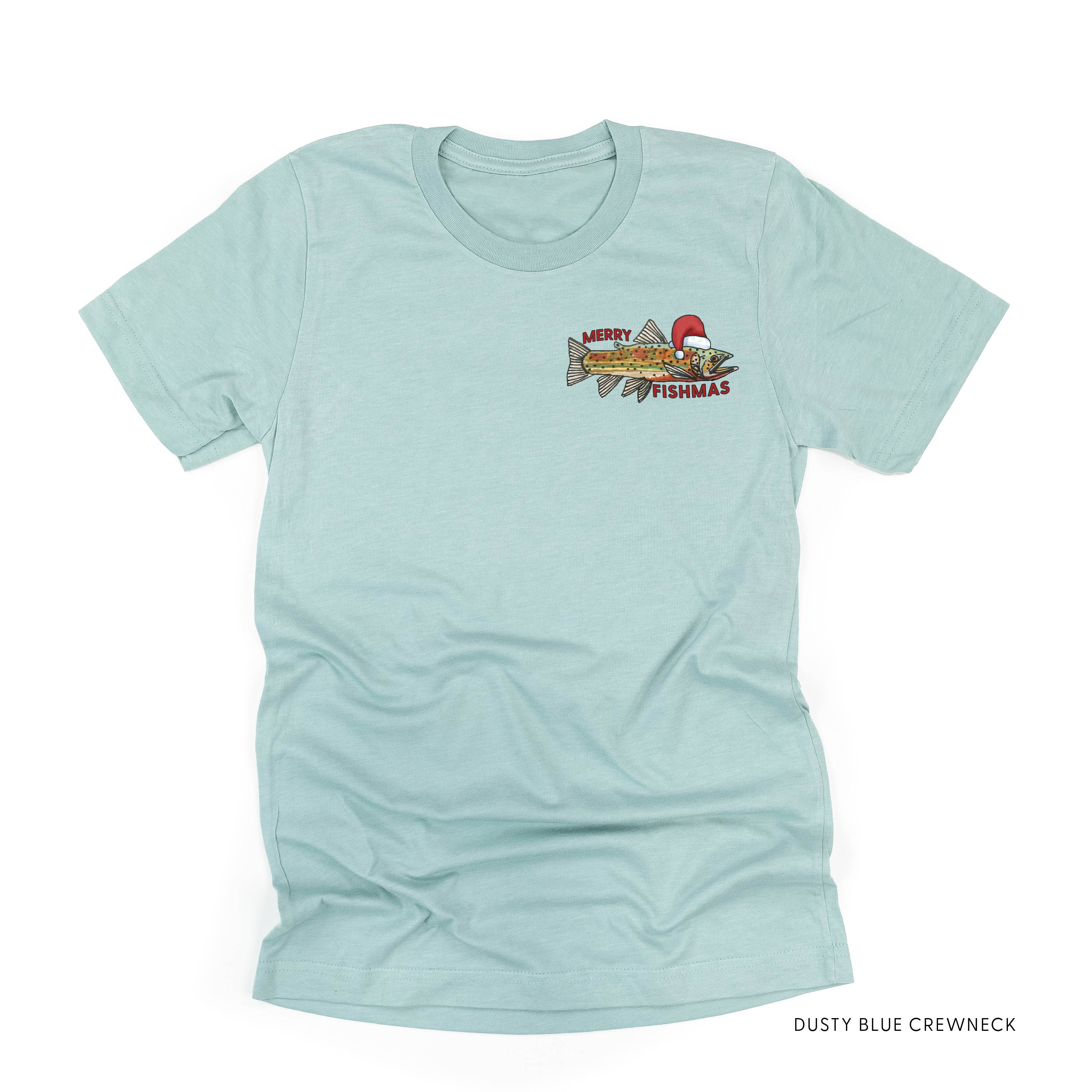 Merry Fishmas (pocket) - Unisex Tee - Image 4
