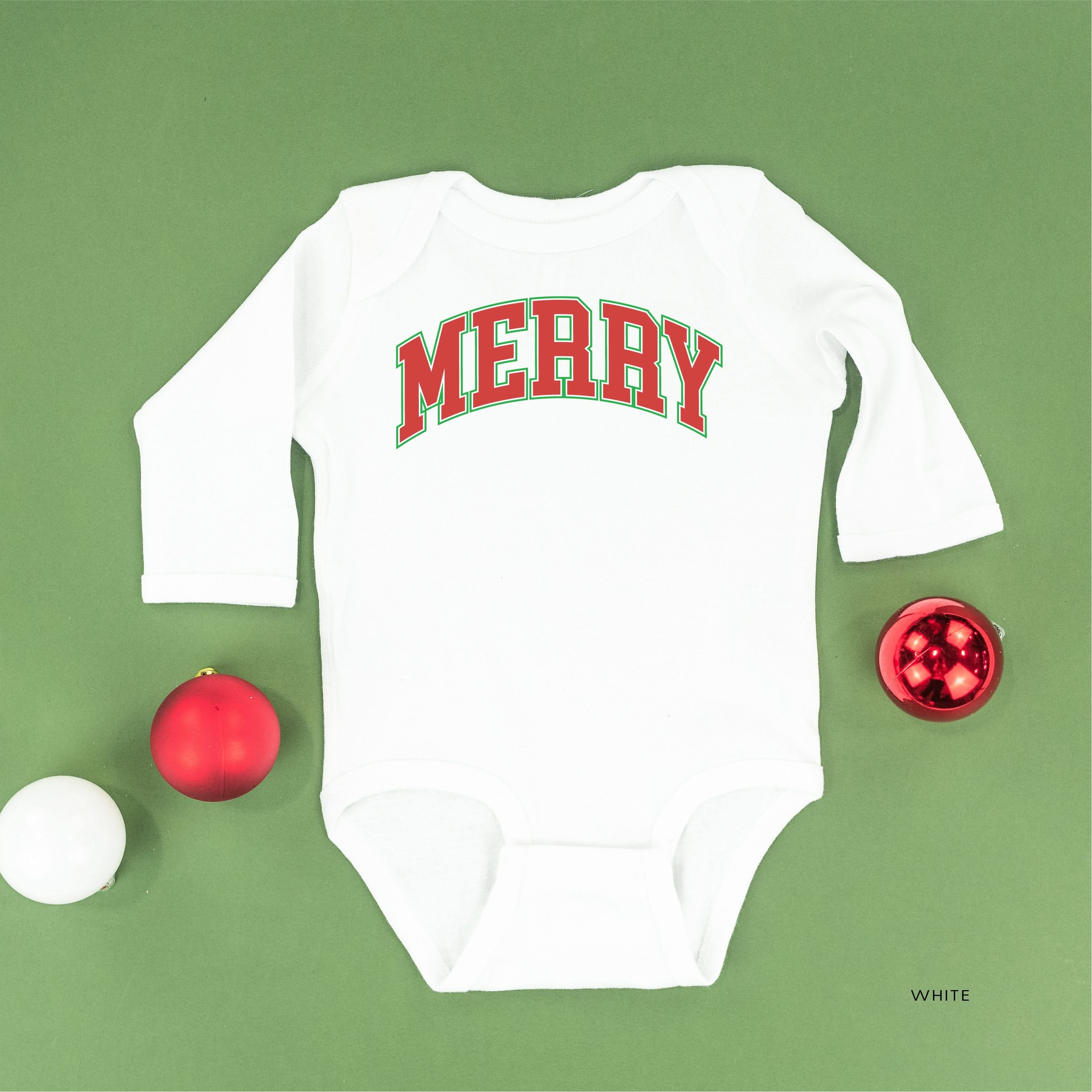 Merry (Varsity) - Child Long Sleeve Tee - Image 4