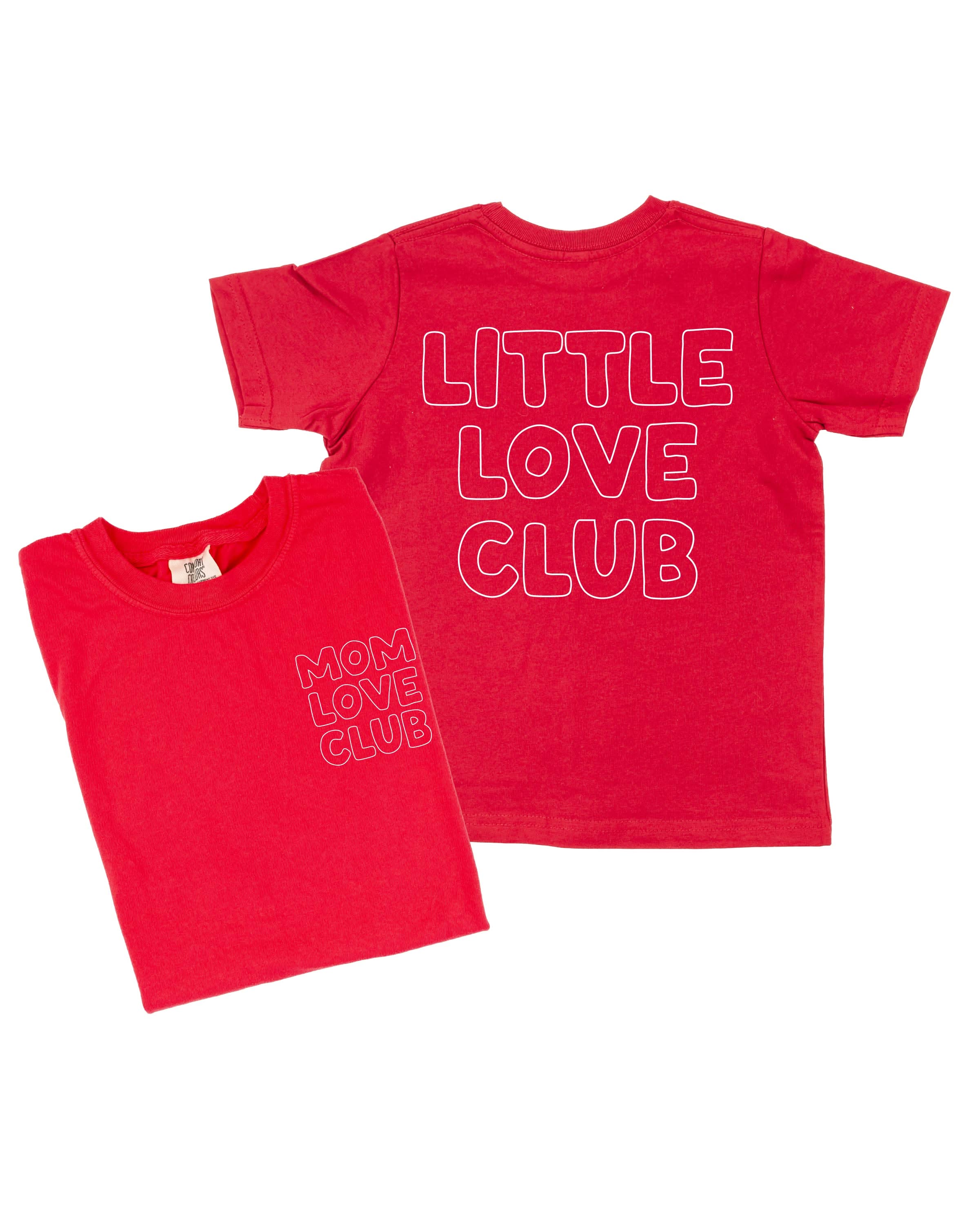 Mom Love Club + Little Love Club Coordinating Tee Set – Valentine’s Day | Little Mama Shirt Shop - Image 5