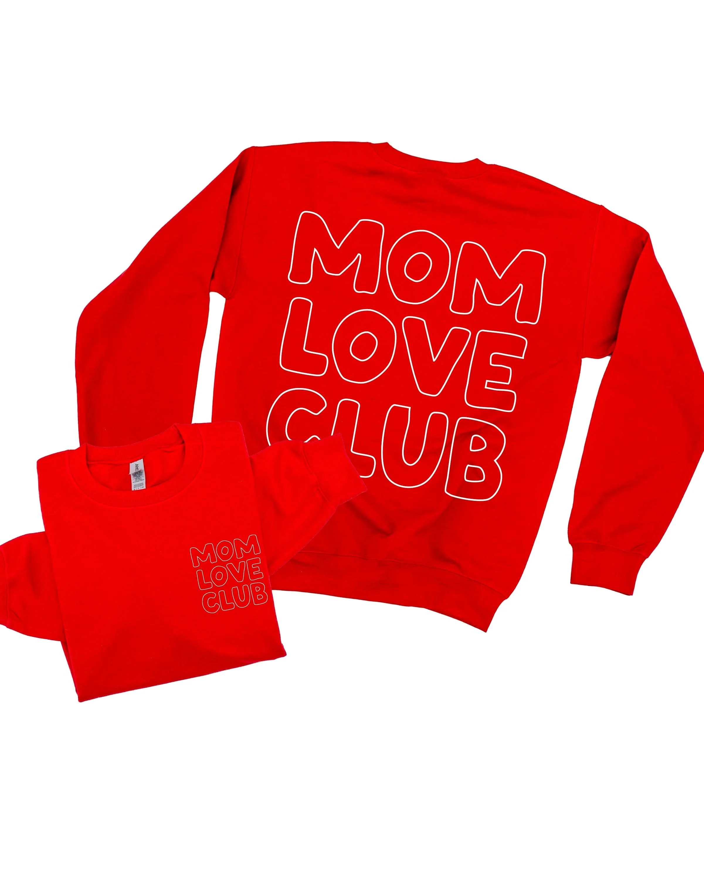 Mom Love Club + Little Love Club Matching Crewneck Set – Valentine’s Day | Little Mama Shirt Shop - Image 11