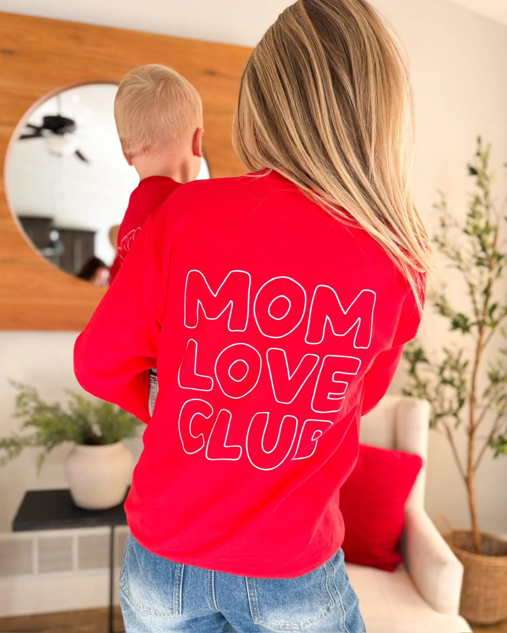 Mom Love Club + Little Love Club Matching Crewneck Set – Valentine’s Day | Little Mama Shirt Shop - Image 5