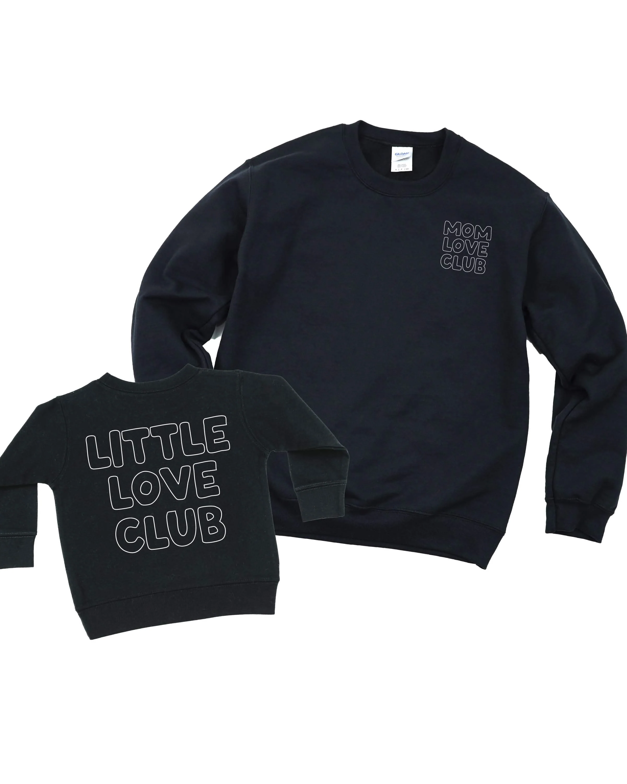 Mom Love Club + Little Love Club Matching Crewneck Set – Valentine’s Day | Little Mama Shirt Shop - Image 6