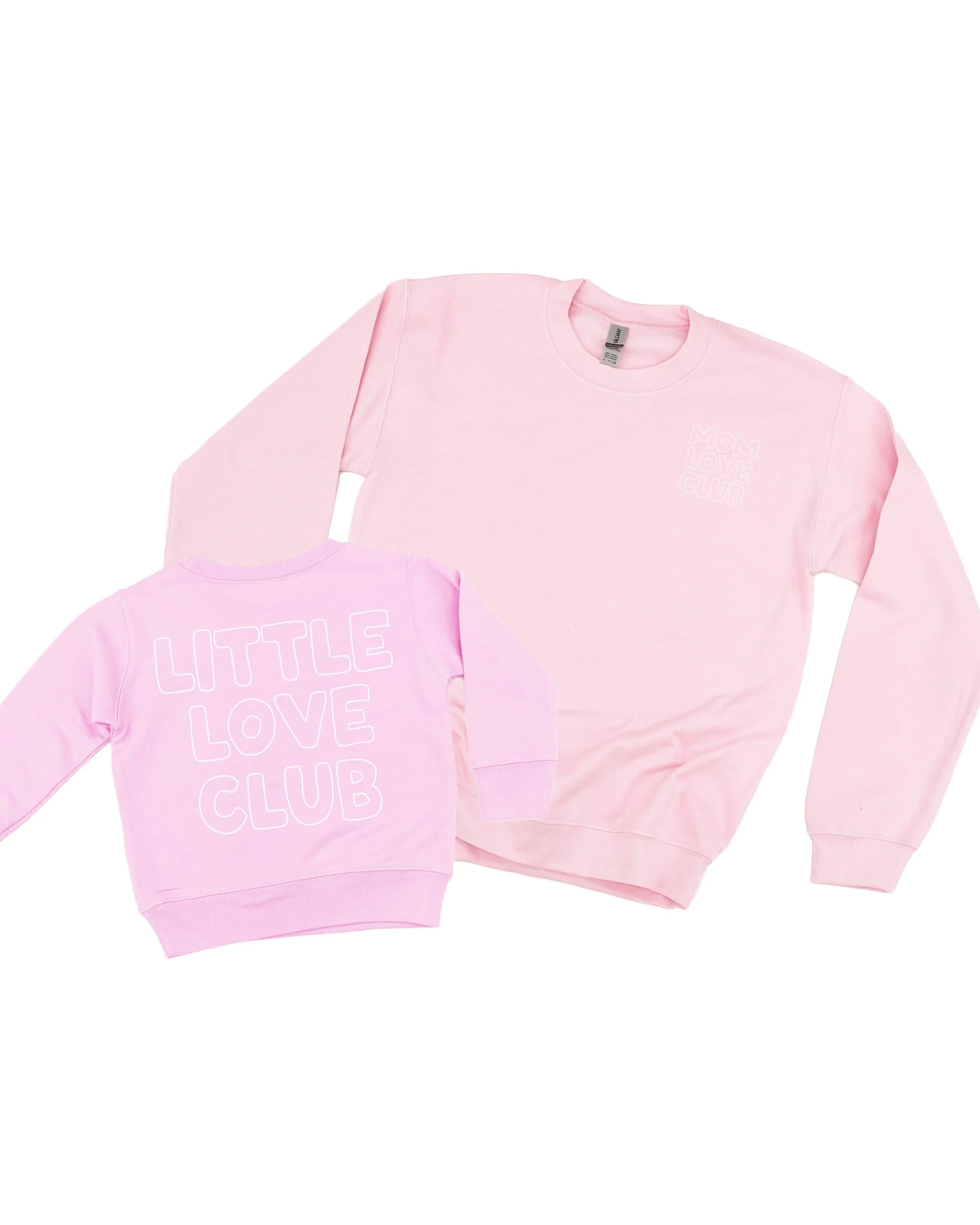 Mom Love Club + Little Love Club Matching Crewneck Set – Valentine’s Day | Little Mama Shirt Shop - Image 7