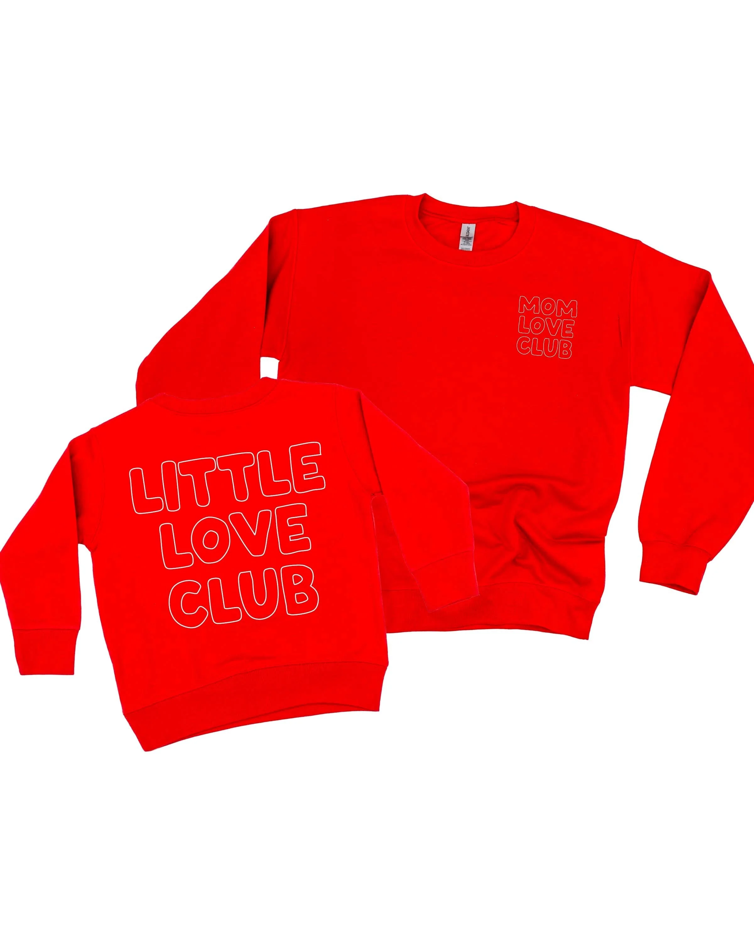 Mom Love Club + Little Love Club Matching Crewneck Set – Valentine’s Day | Little Mama Shirt Shop - Image 8