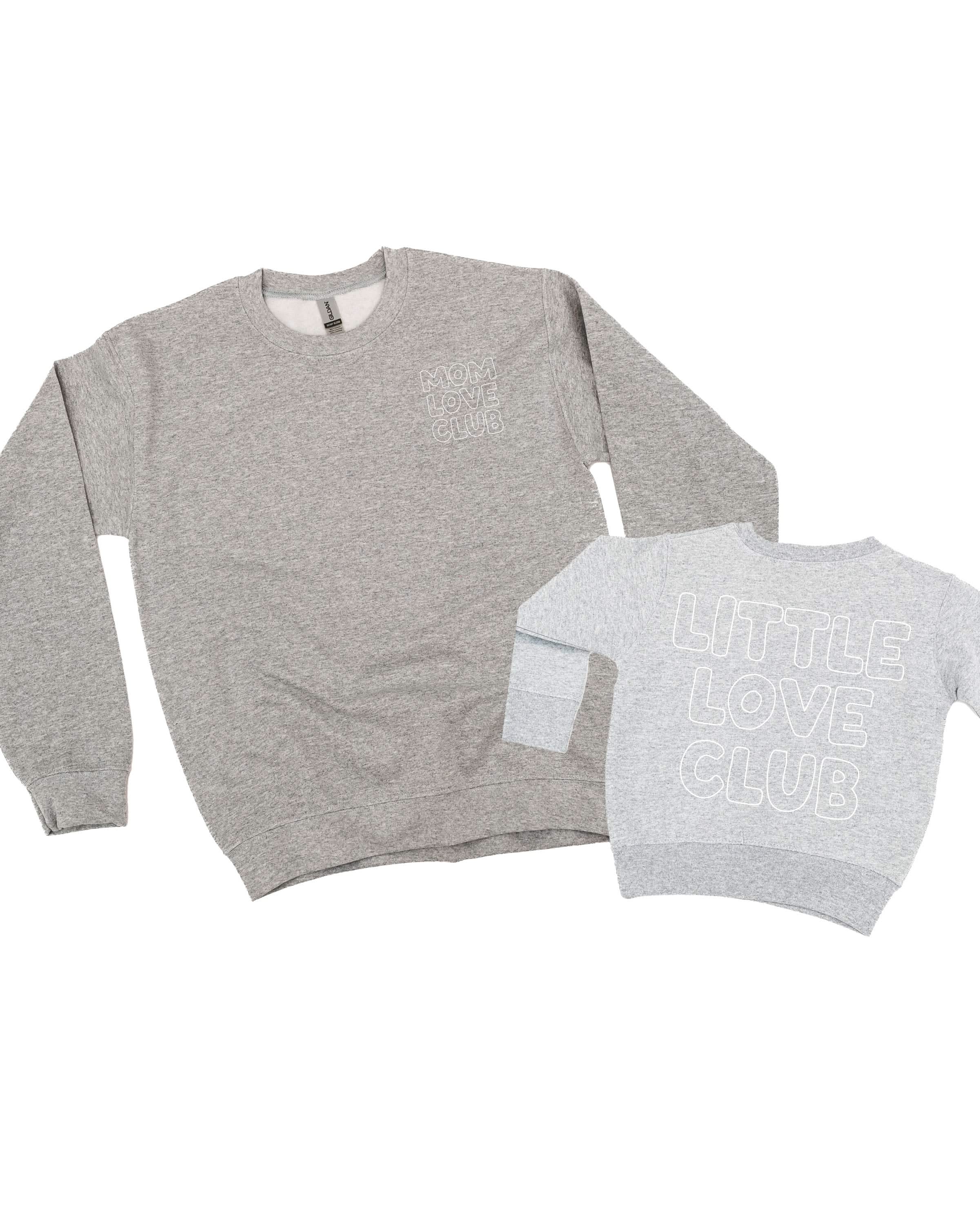Mom Love Club + Little Love Club Matching Crewneck Set – Valentine’s Day | Little Mama Shirt Shop - Image 9