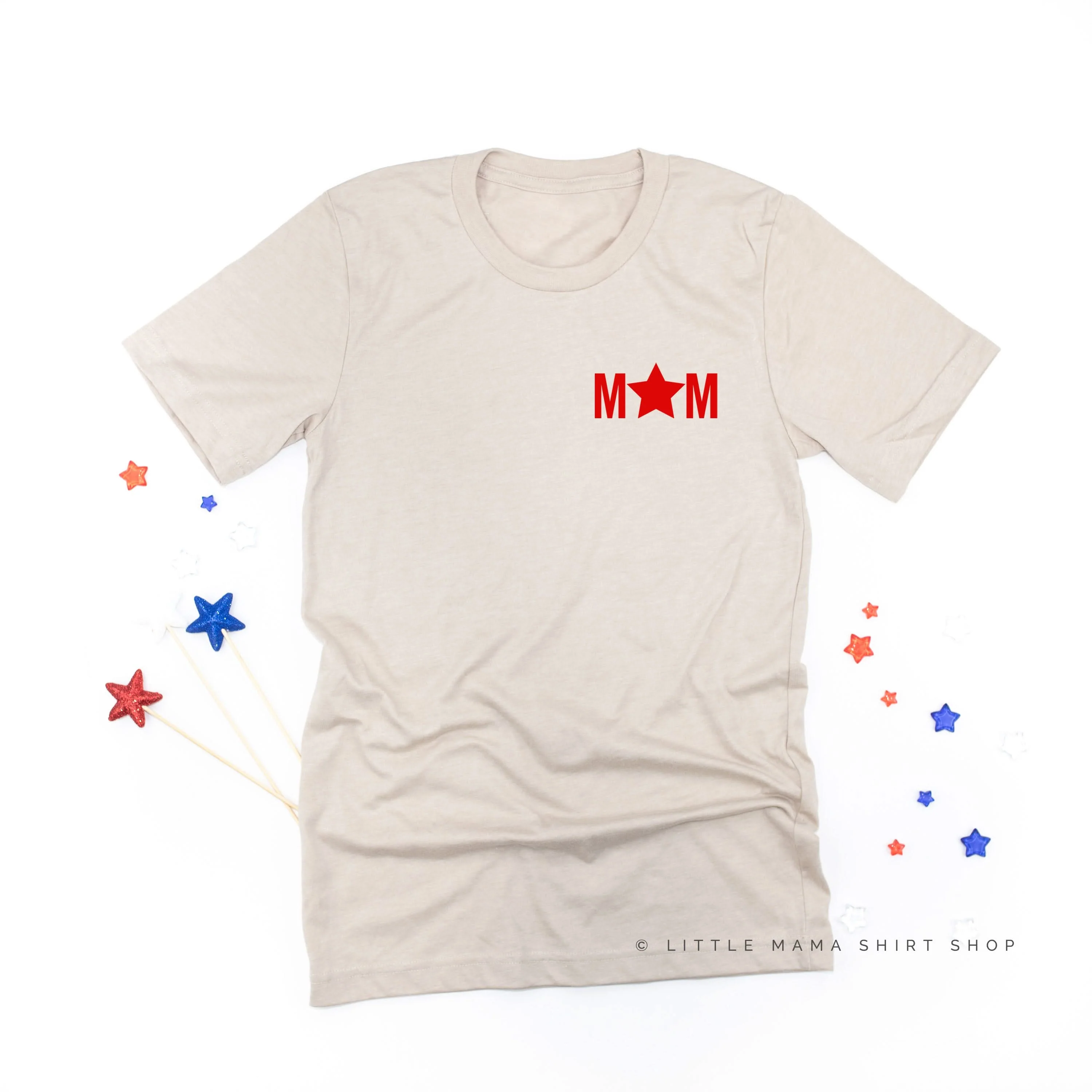 Mom - Star (pocket) - Unisex Tee - Image 6
