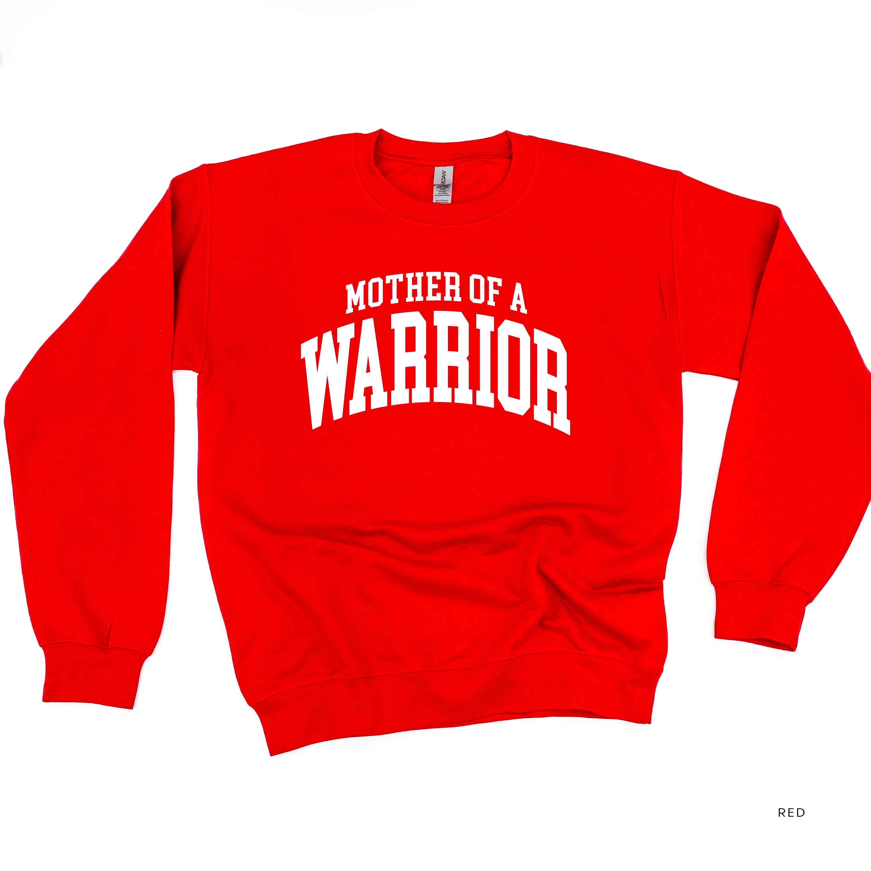 Mother of a Warrior - Varsity - BASIC FLEECE CREWNECK - Image 11