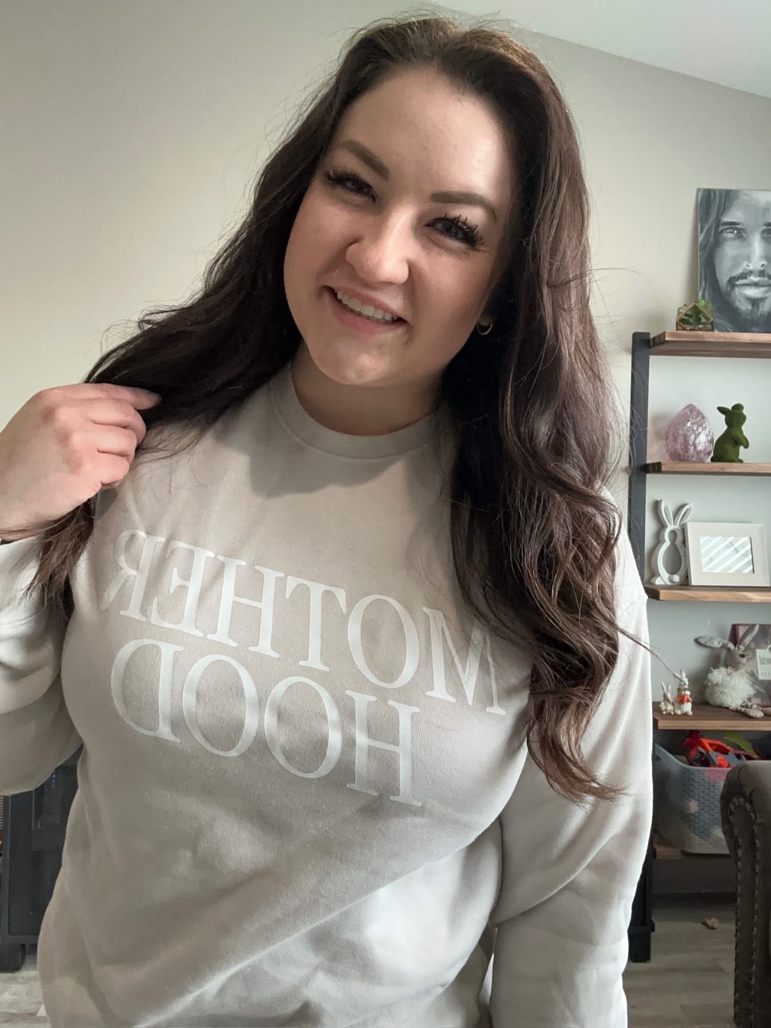 Motherhood – Someday We’ll Miss Today – Motherhood Shirt – Tone on Tone Super Soft Fleece Sweatshirt – Women | Little Mama Shirt Shop - Image 6