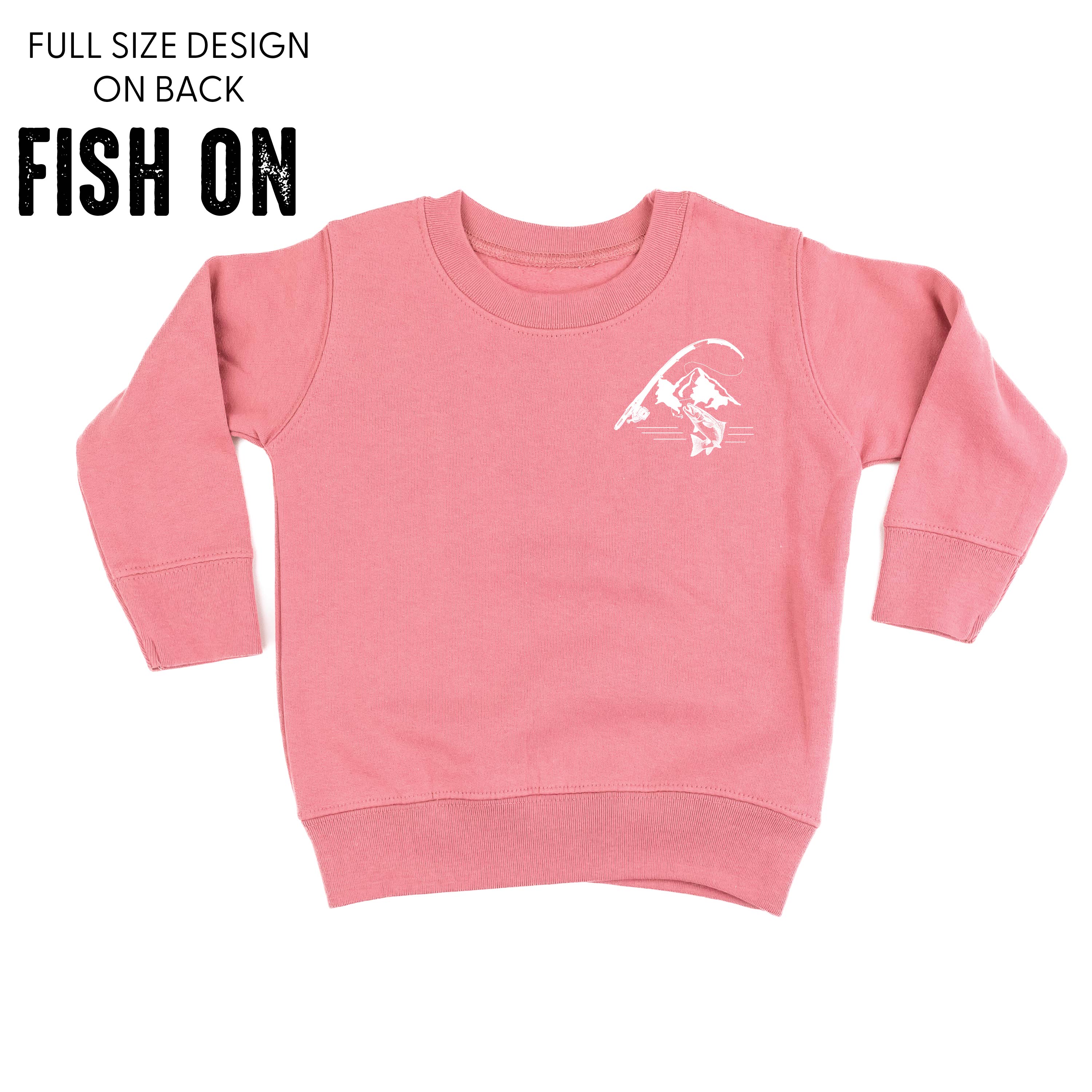 Mountain Fish & Pole - Fish On (pf&b) - Child Sweater - Image 7