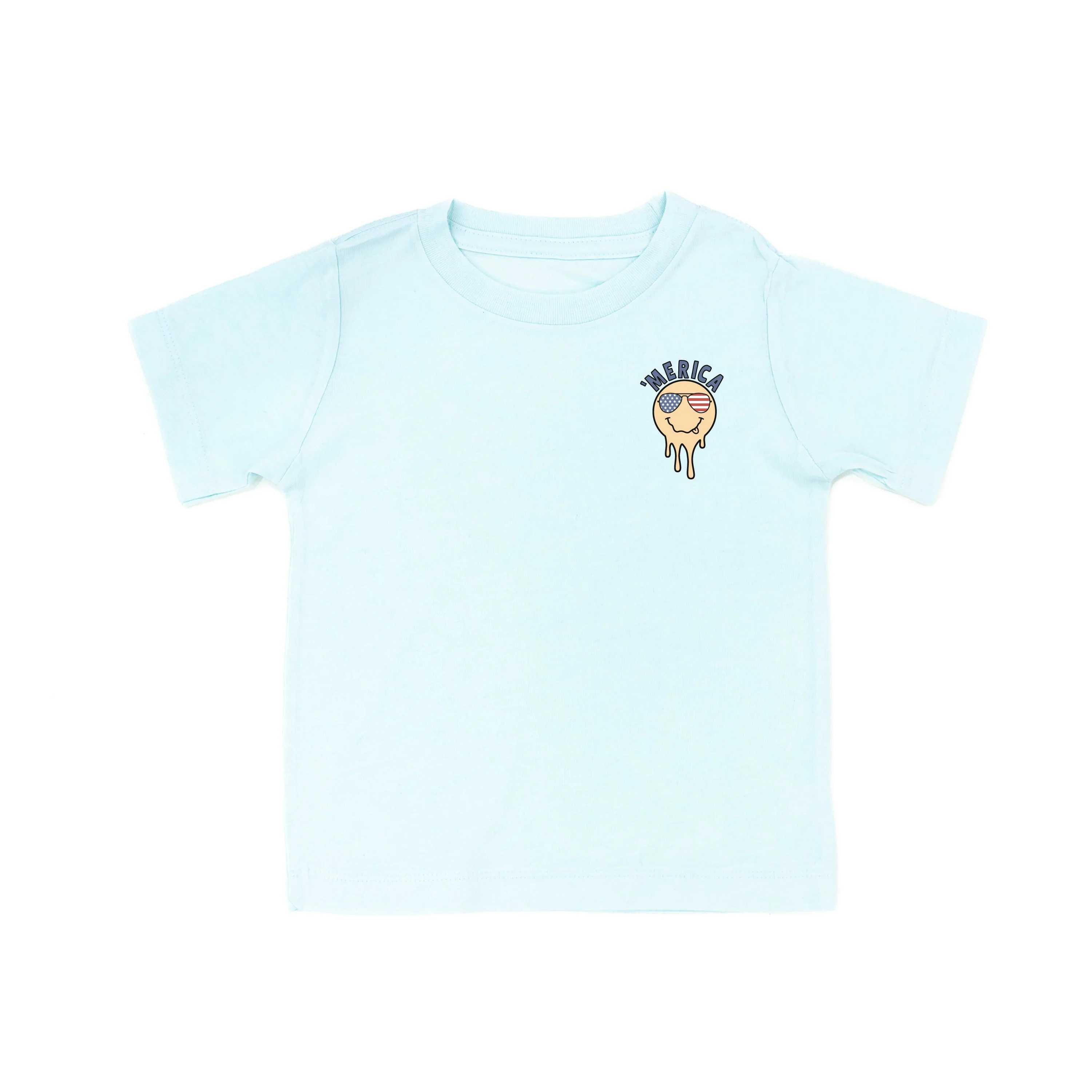 'Merica Melting Smiley - Child Tee - Image 5