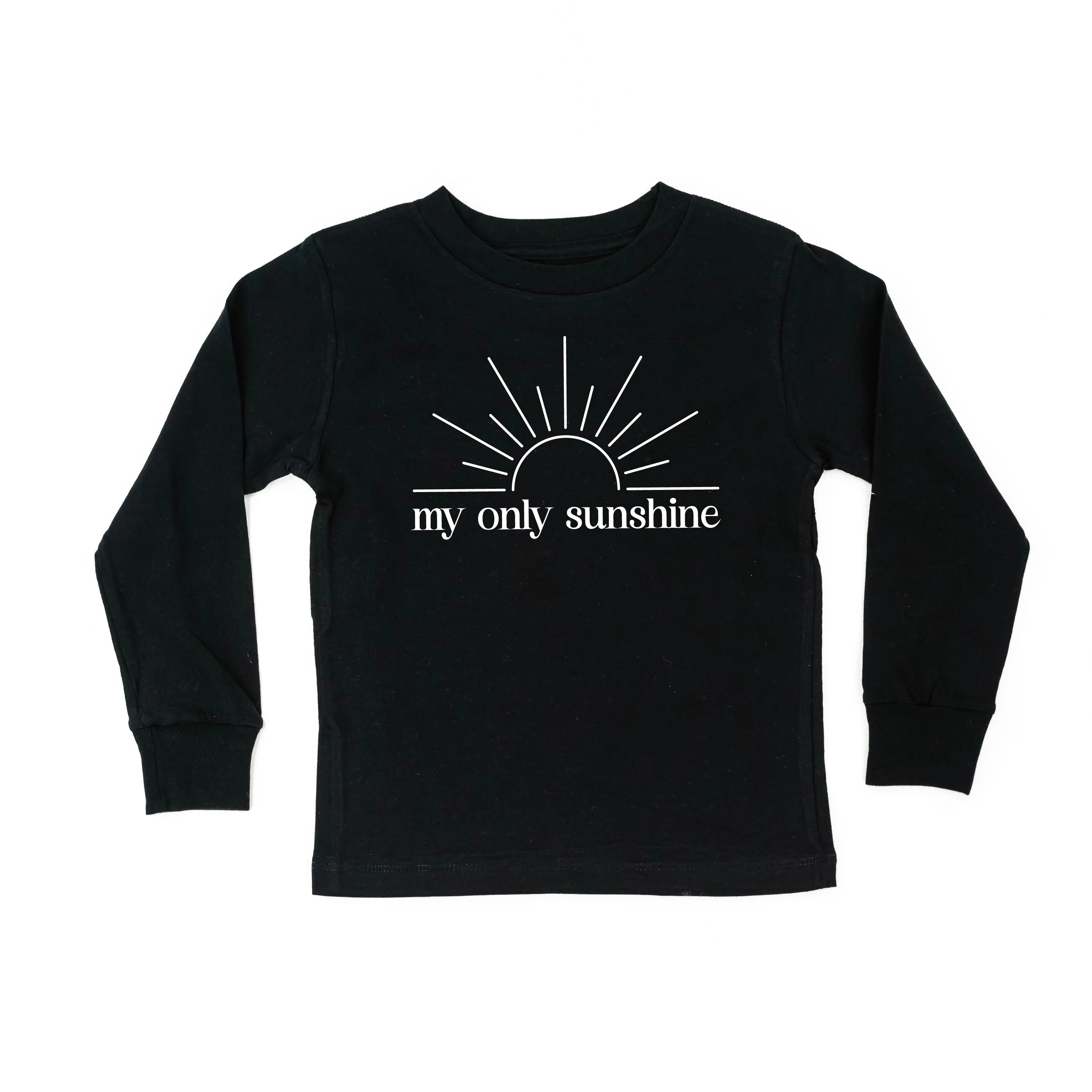 My Only Sunshine w/ Full Sun on Back - Child Long Sleeve Tee - Image 2