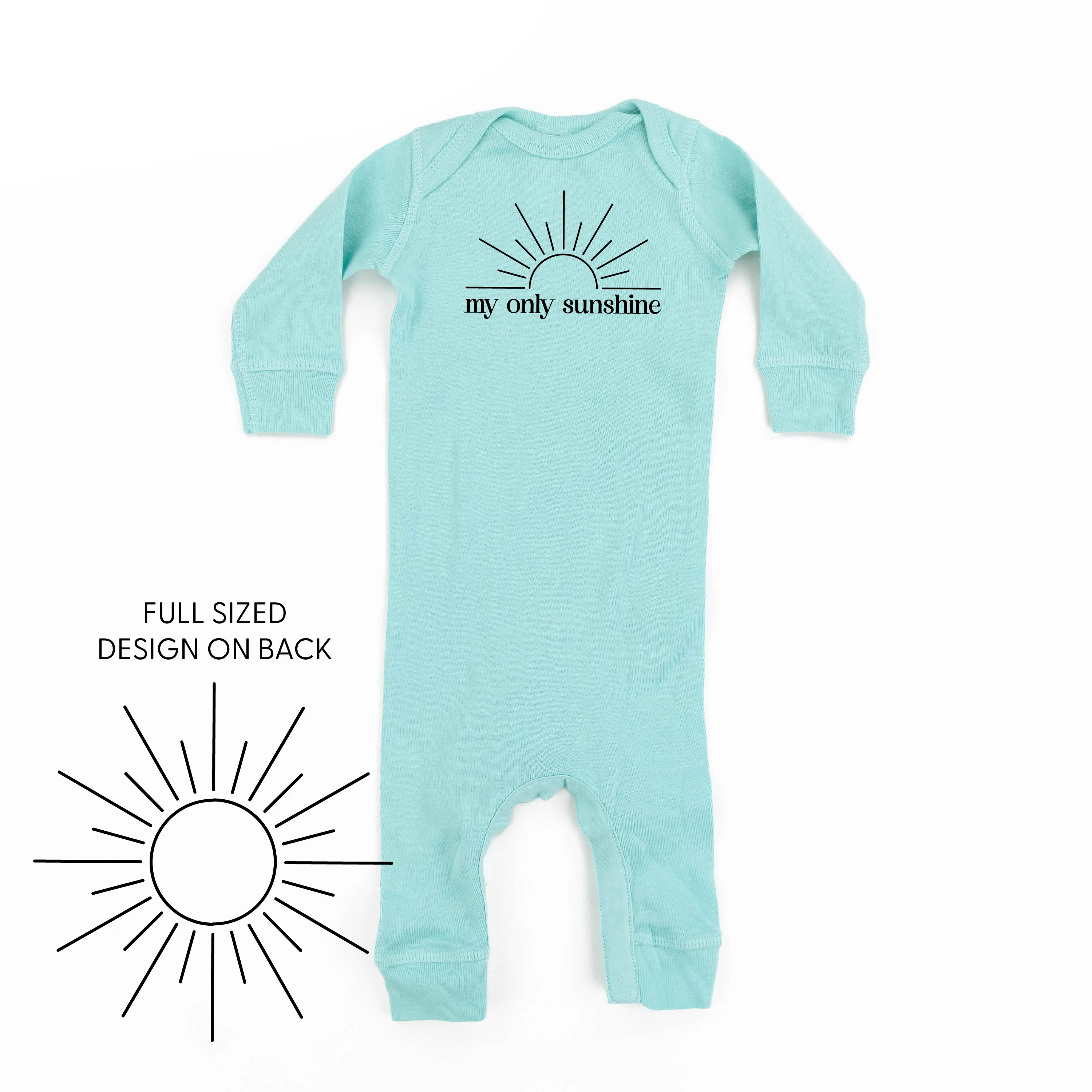 My Only Sunshine w/ Full Sun on Back - Baby Sleeper - Image 6