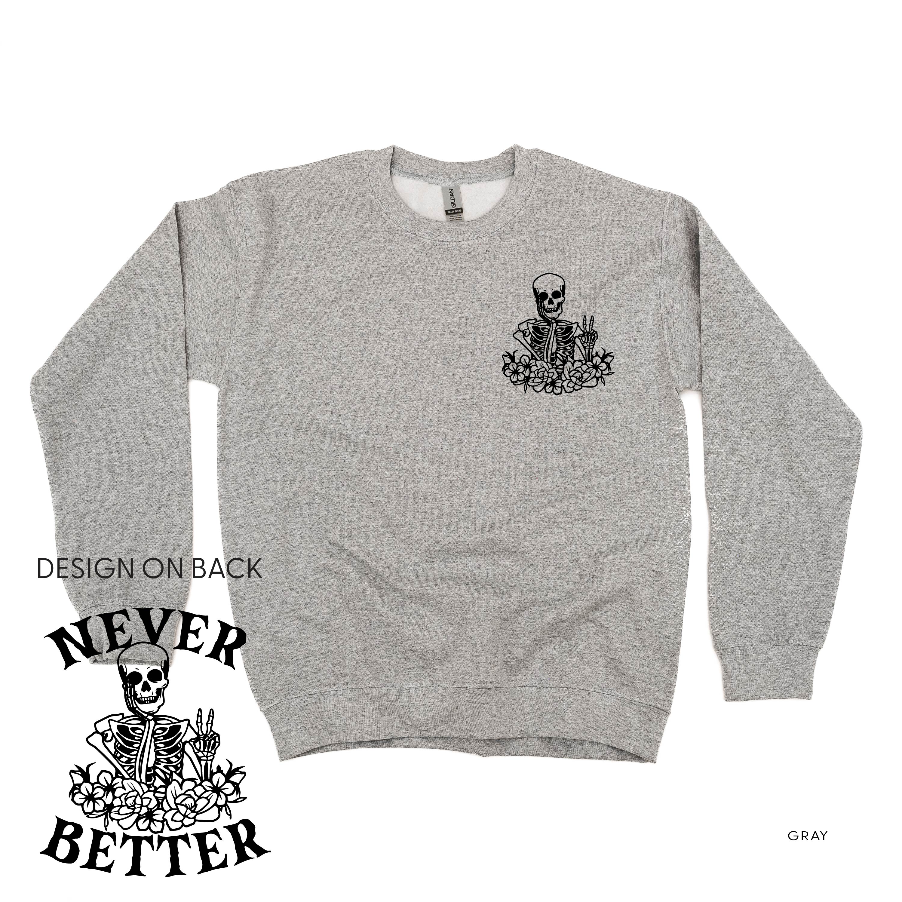 Never Better Daydreaming Skelly - Basic Fleece - Image 2