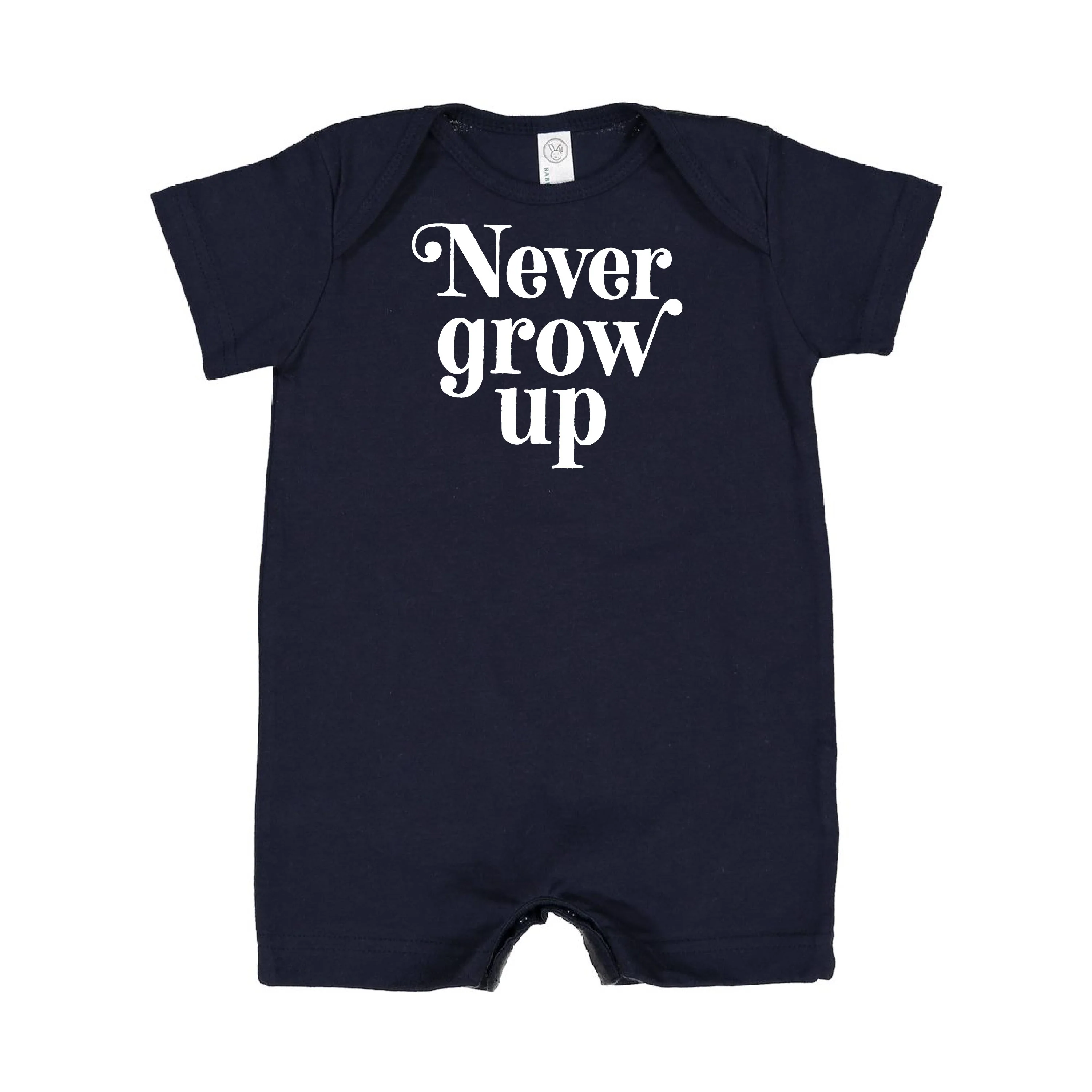Never Grow Up - One Piece Baby Romper - Image 4