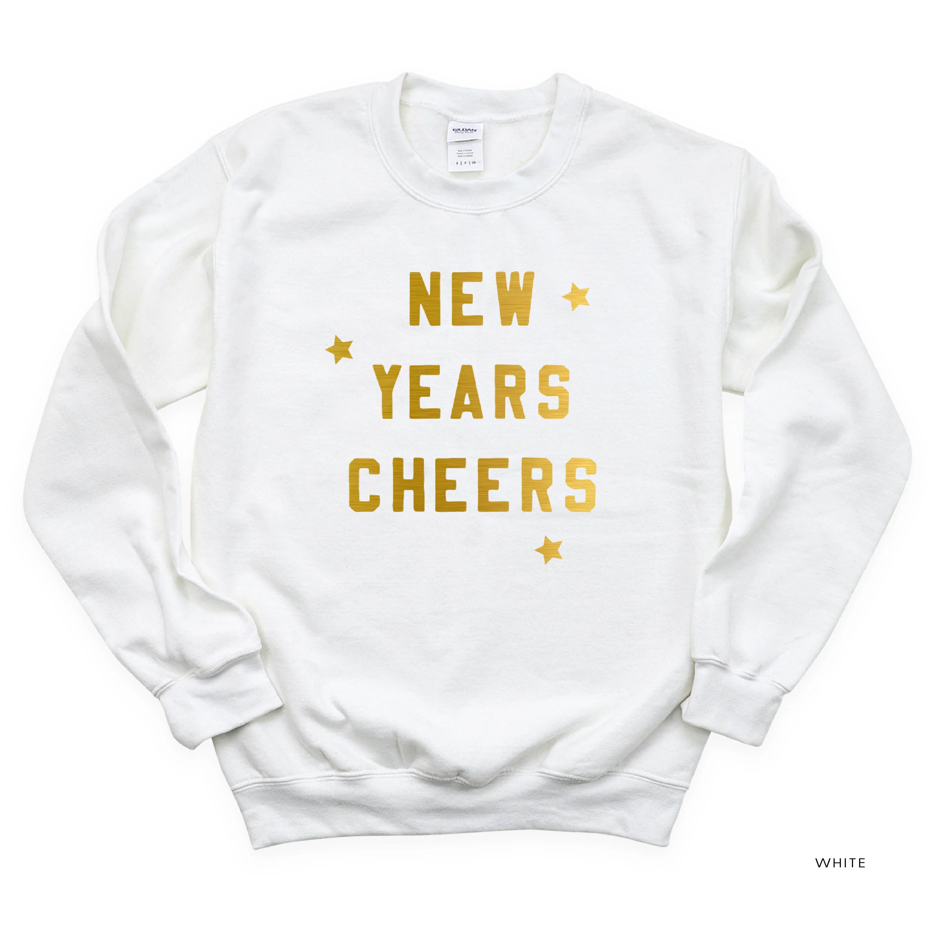 New Years Cheers - Block Font - Basic Fleece - Image 2