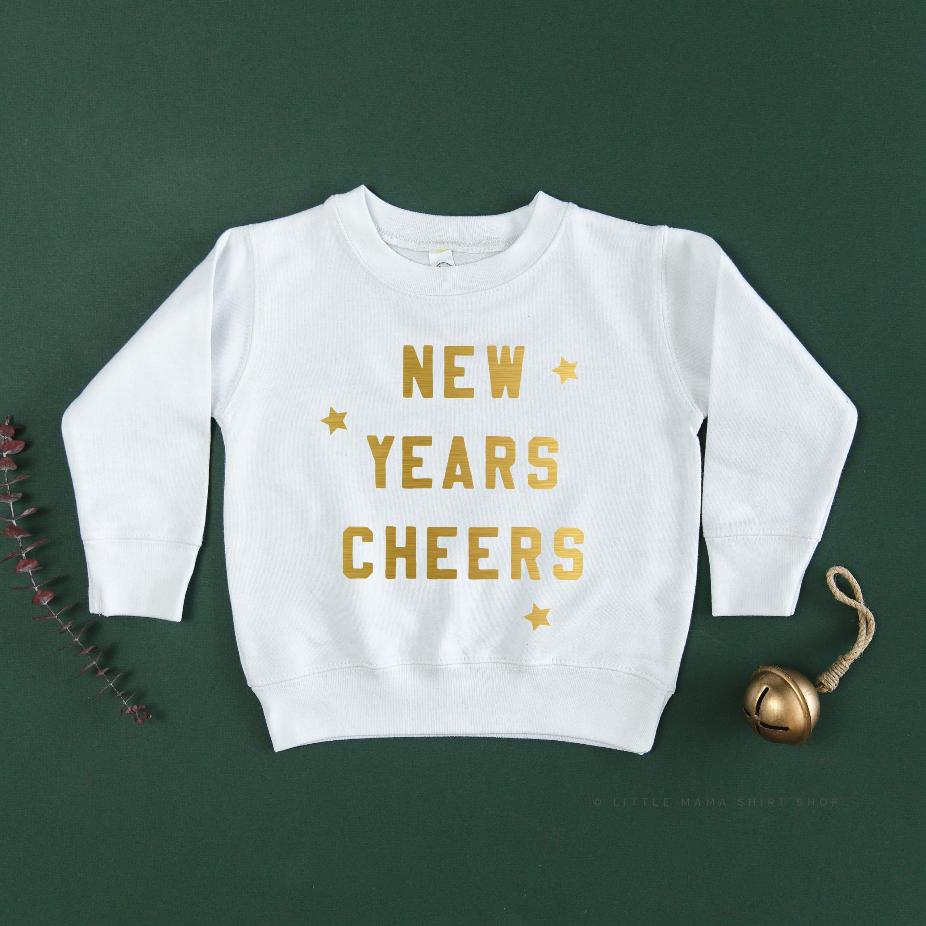 New Years Cheers - Block Font - Child Sweater - Image 16