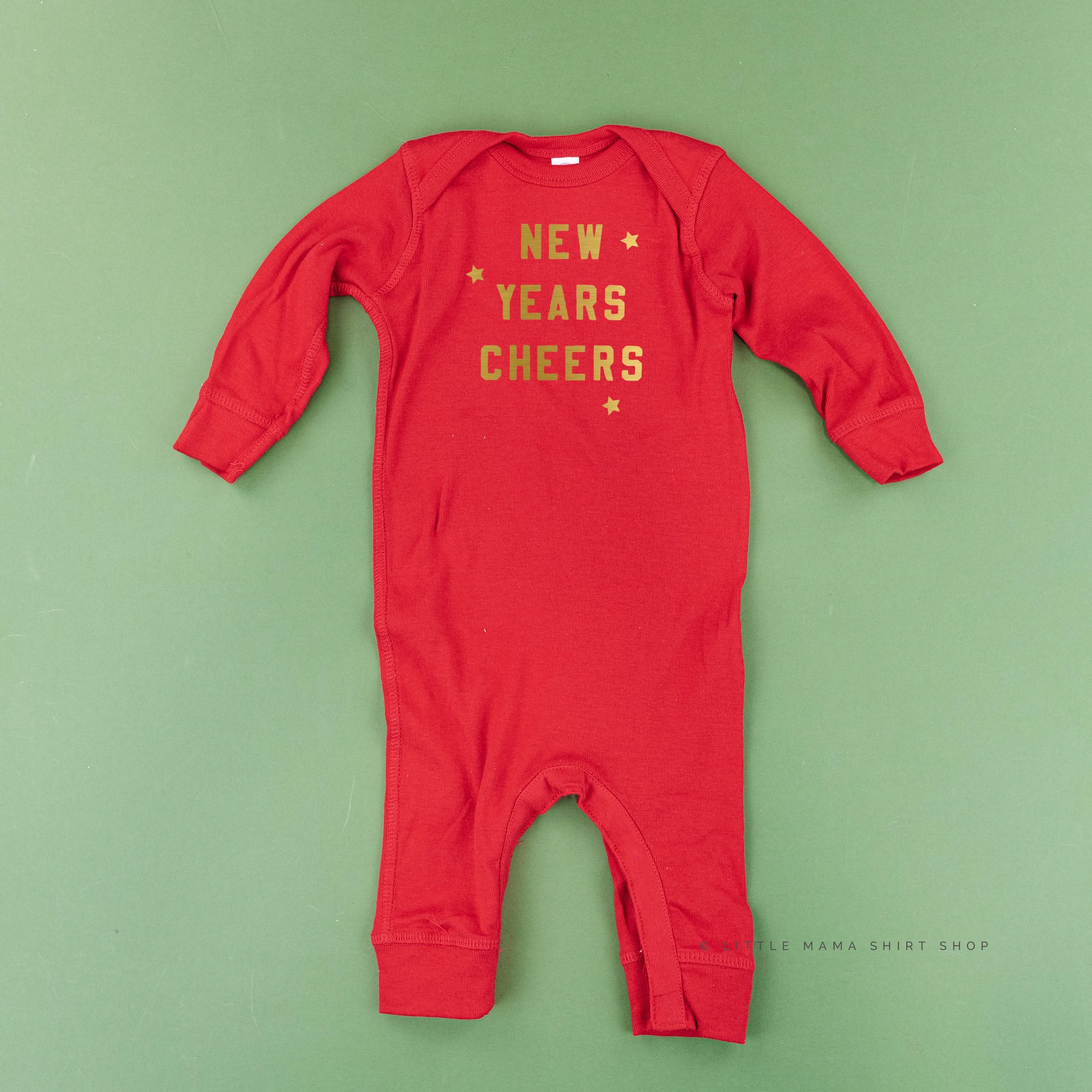 New Years Cheers - Block Font - Baby Sleeper - Image 9