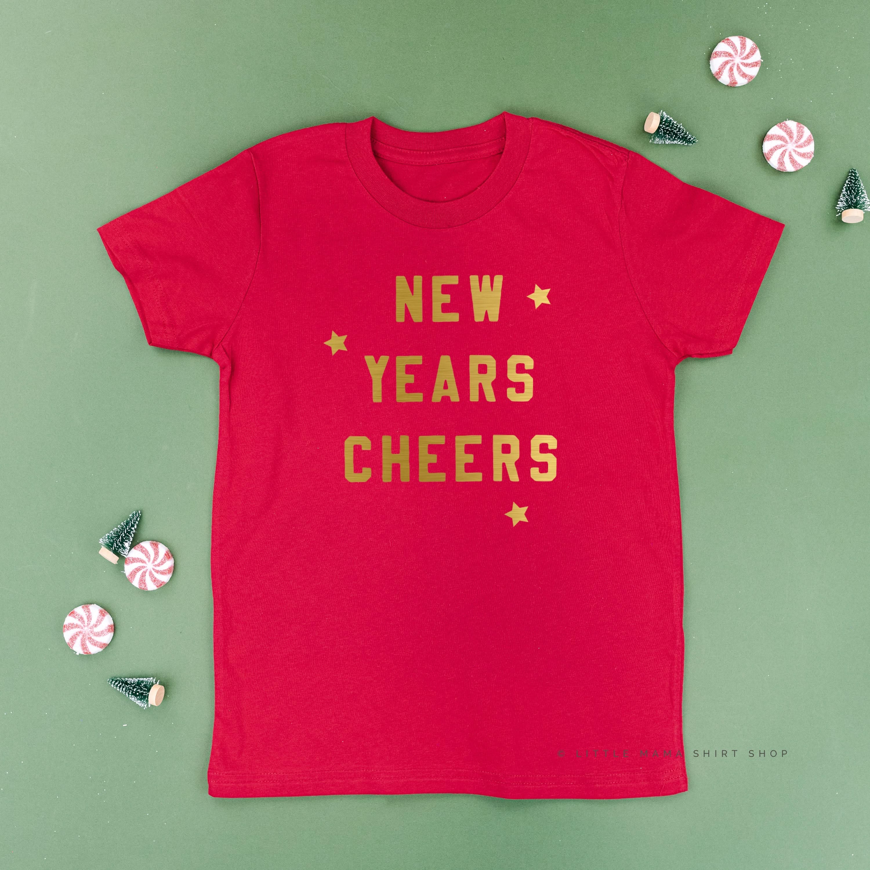 New Years Cheers - Block Font - Child Tee - Image 6