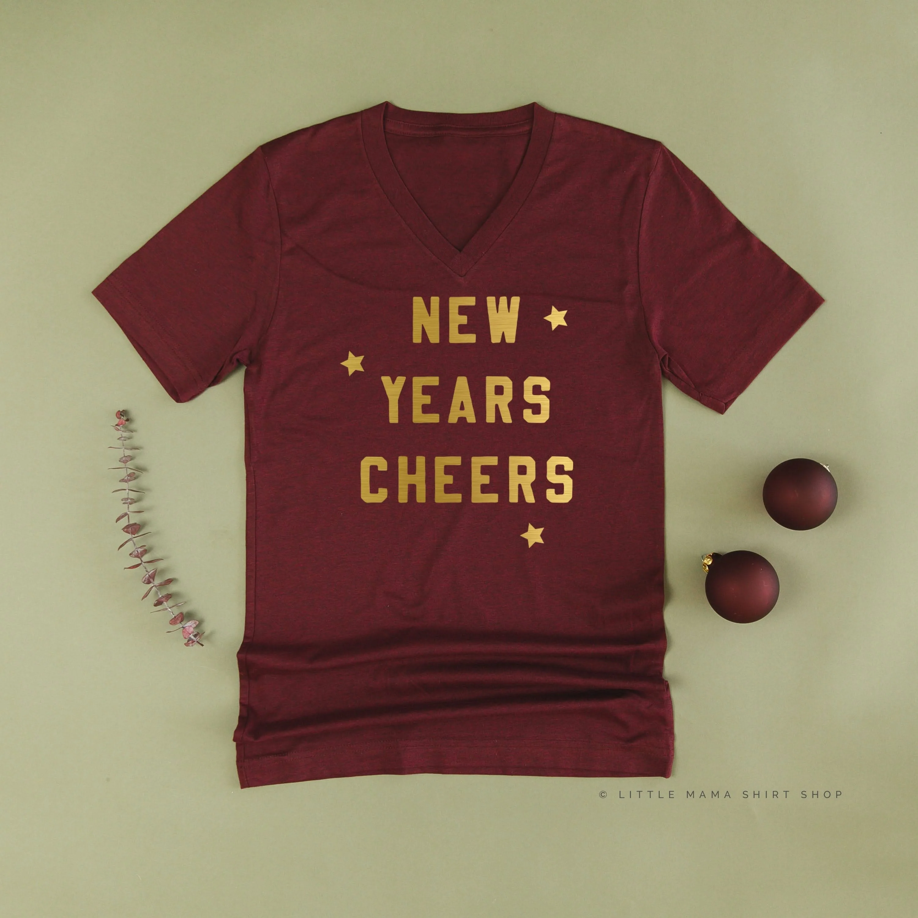 New Years Cheers - Block Font - Unisex Tee - Image 6