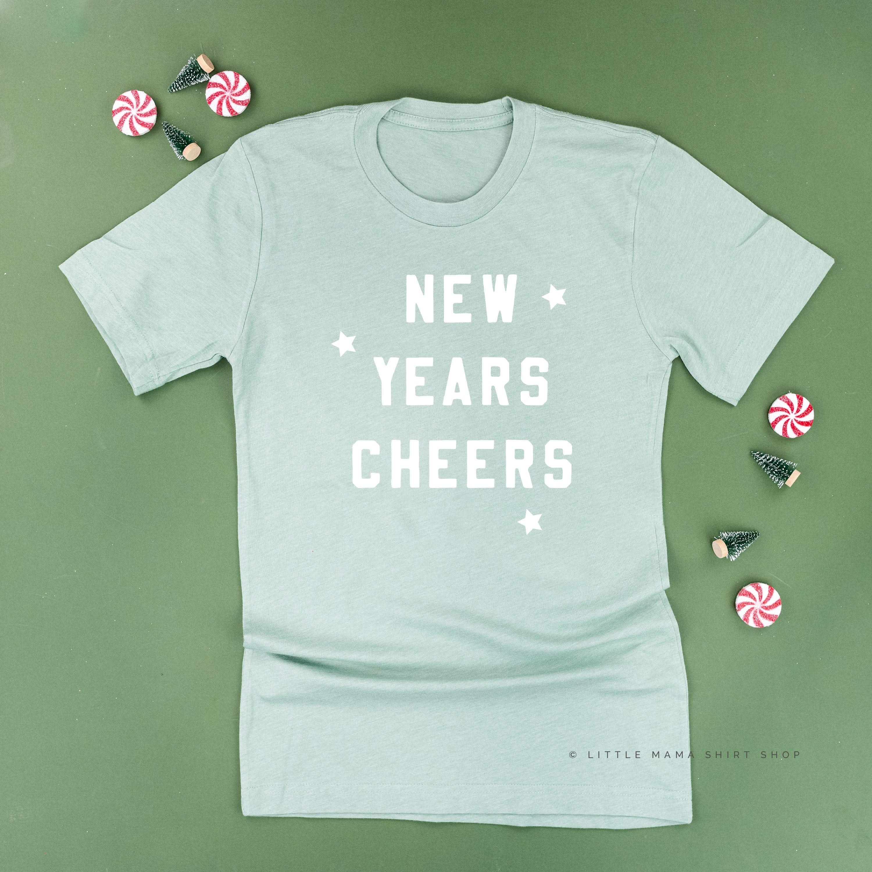 New Years Cheers - Block Font - Unisex Tee - Image 7