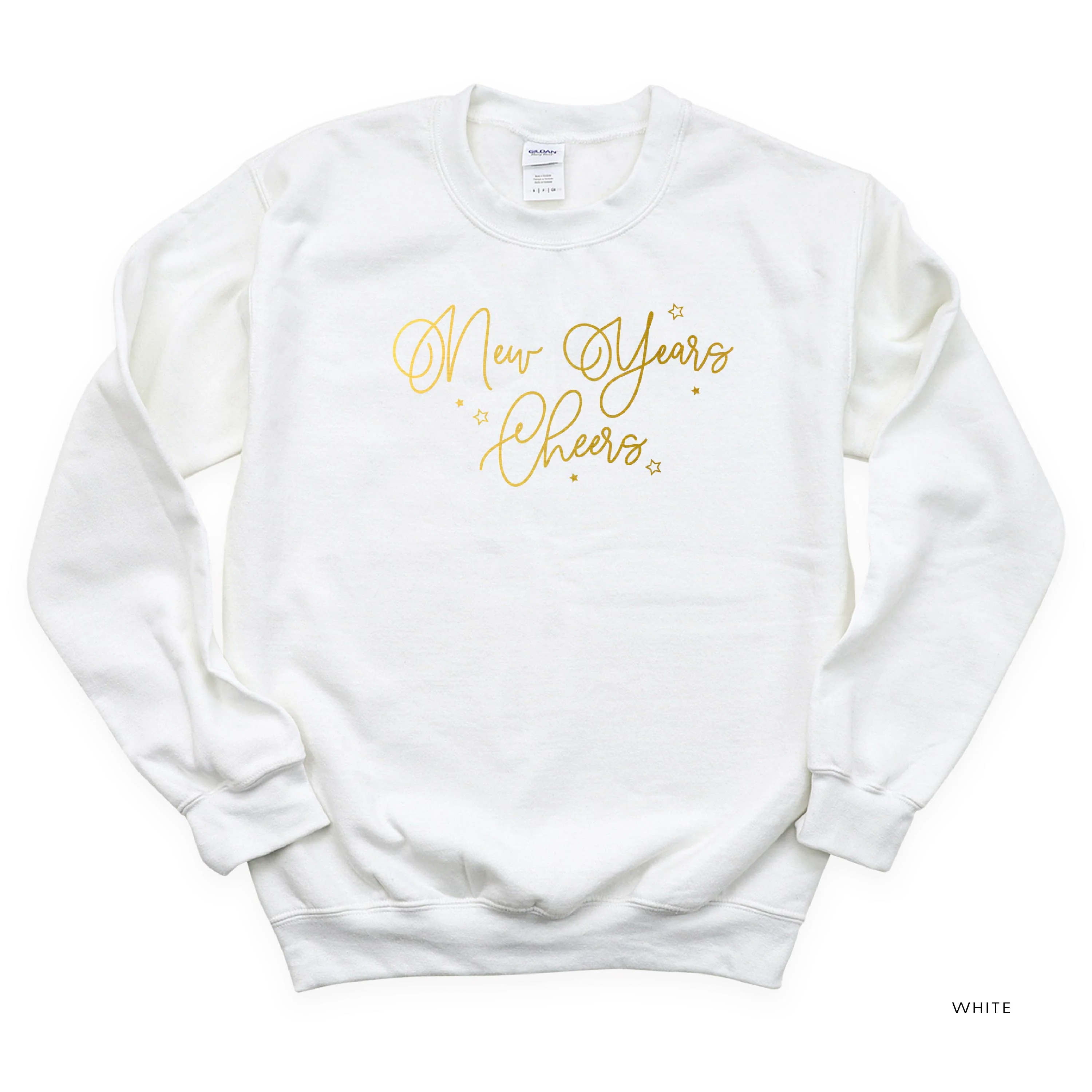 New Years Cheers - Stars/Script - Basic Fleece - Image 11
