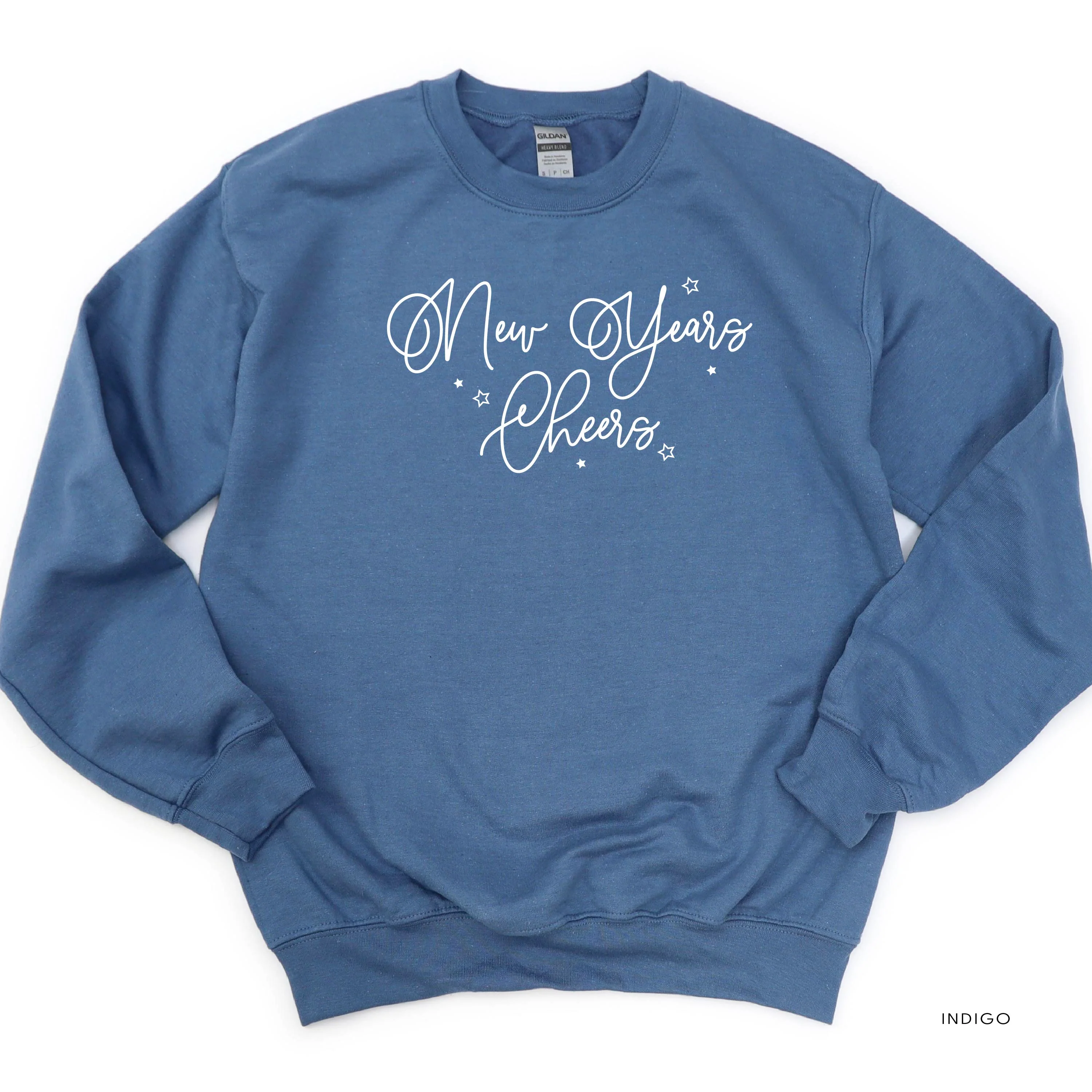 New Years Cheers - Stars/Script - Basic Fleece - Image 12