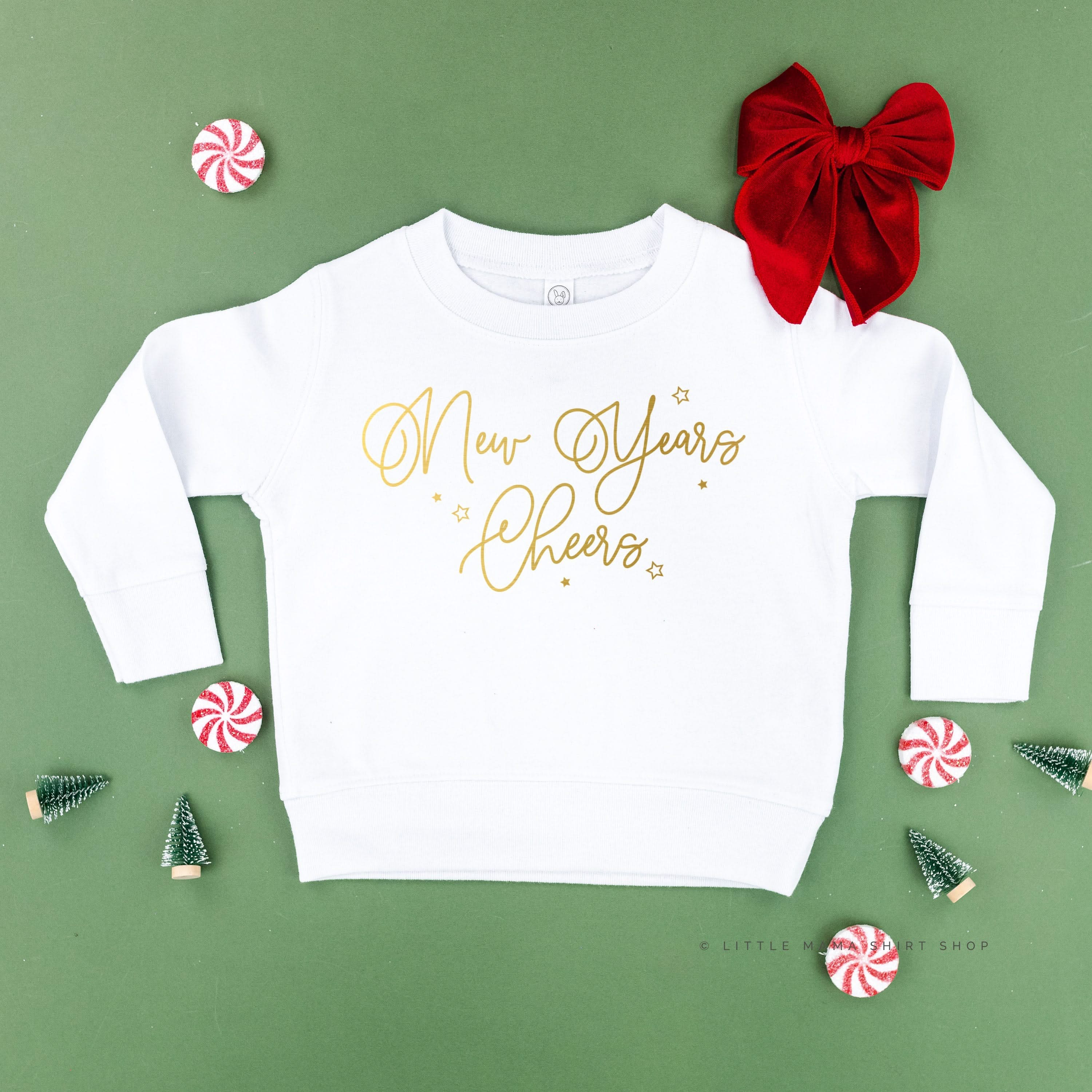 New Years Cheers - Stars/Script - Child Sweater - Image 3