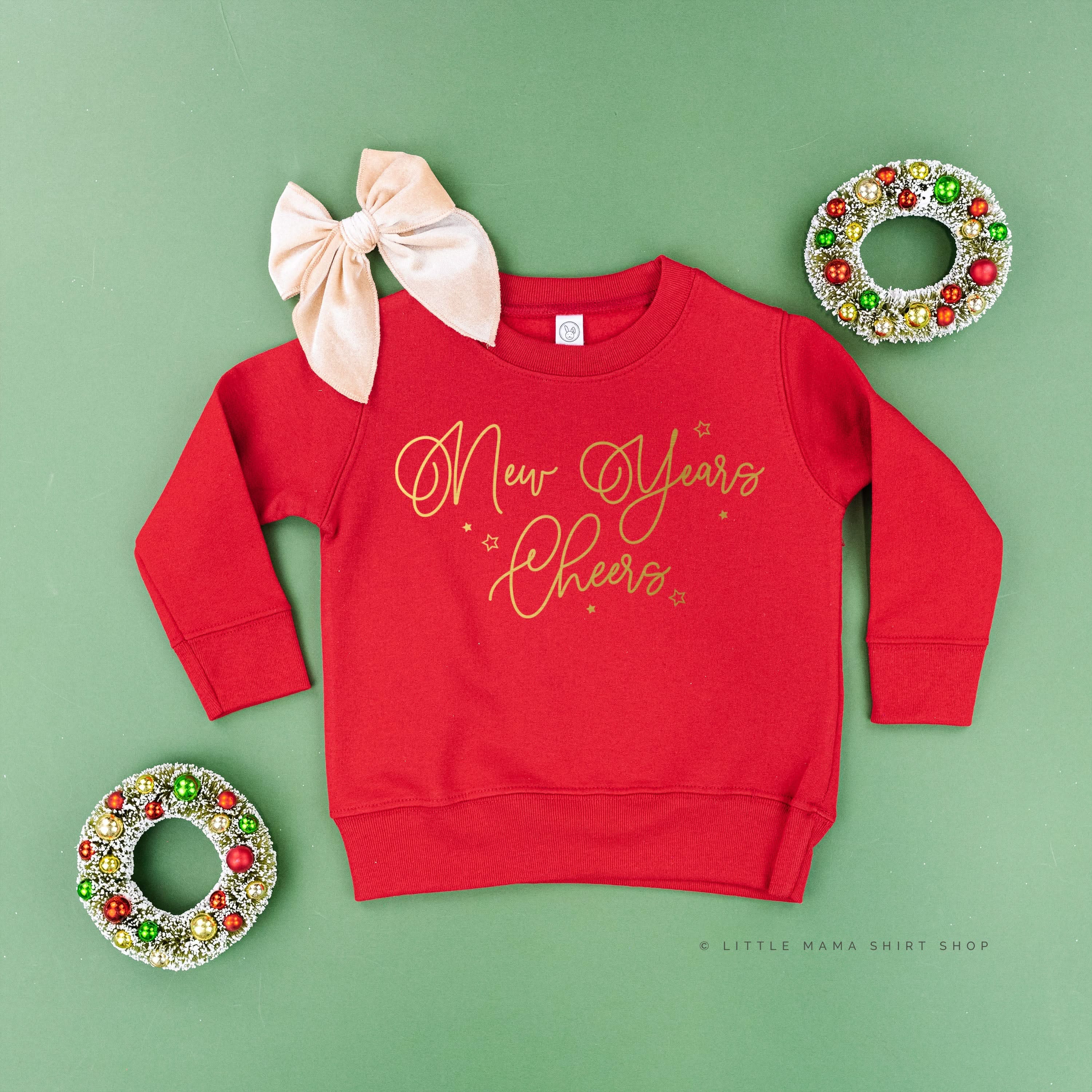 New Years Cheers - Stars/Script - Child Sweater - Image 6