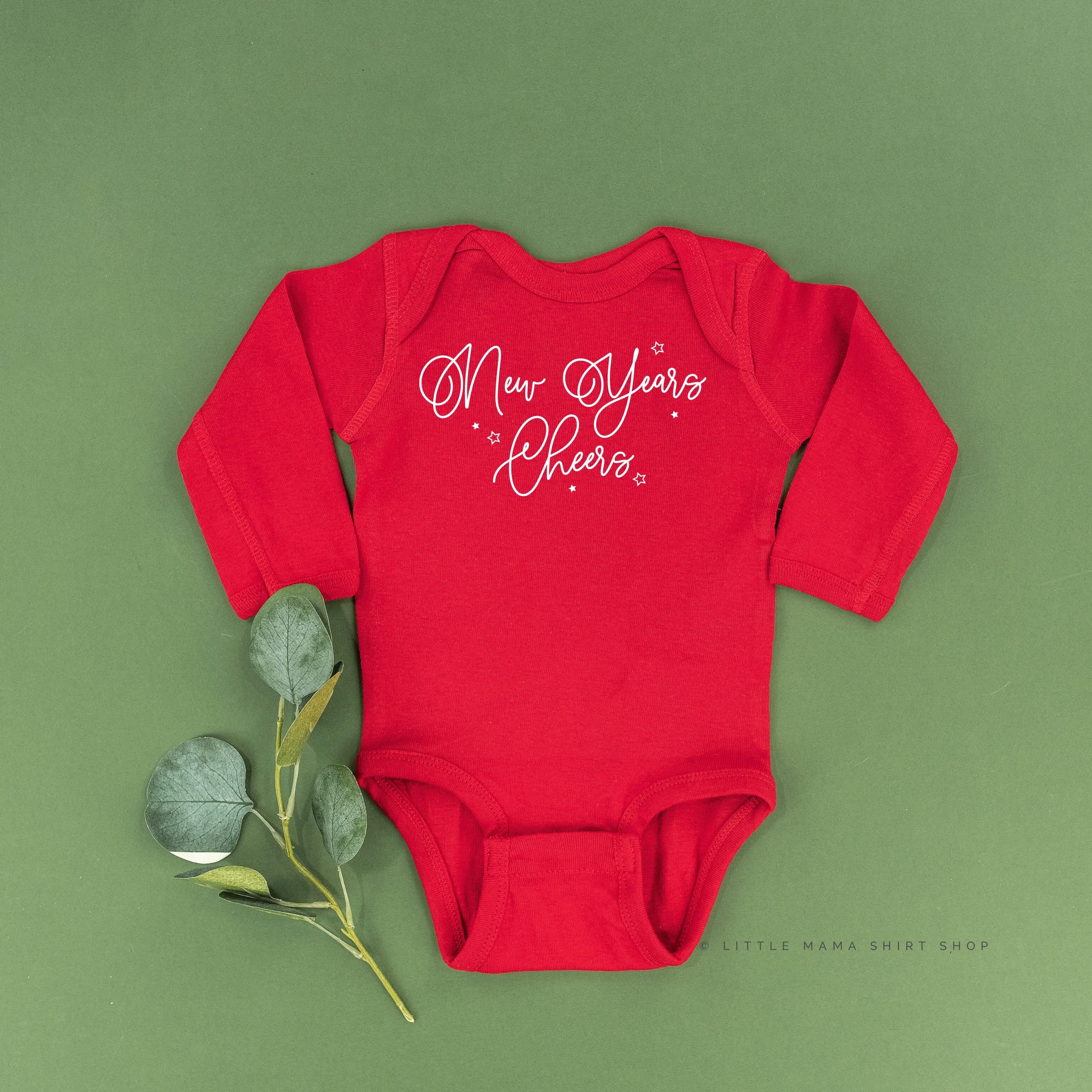 New Years Cheers - Stars/Script - Child Long Sleeve Tee - Image 7