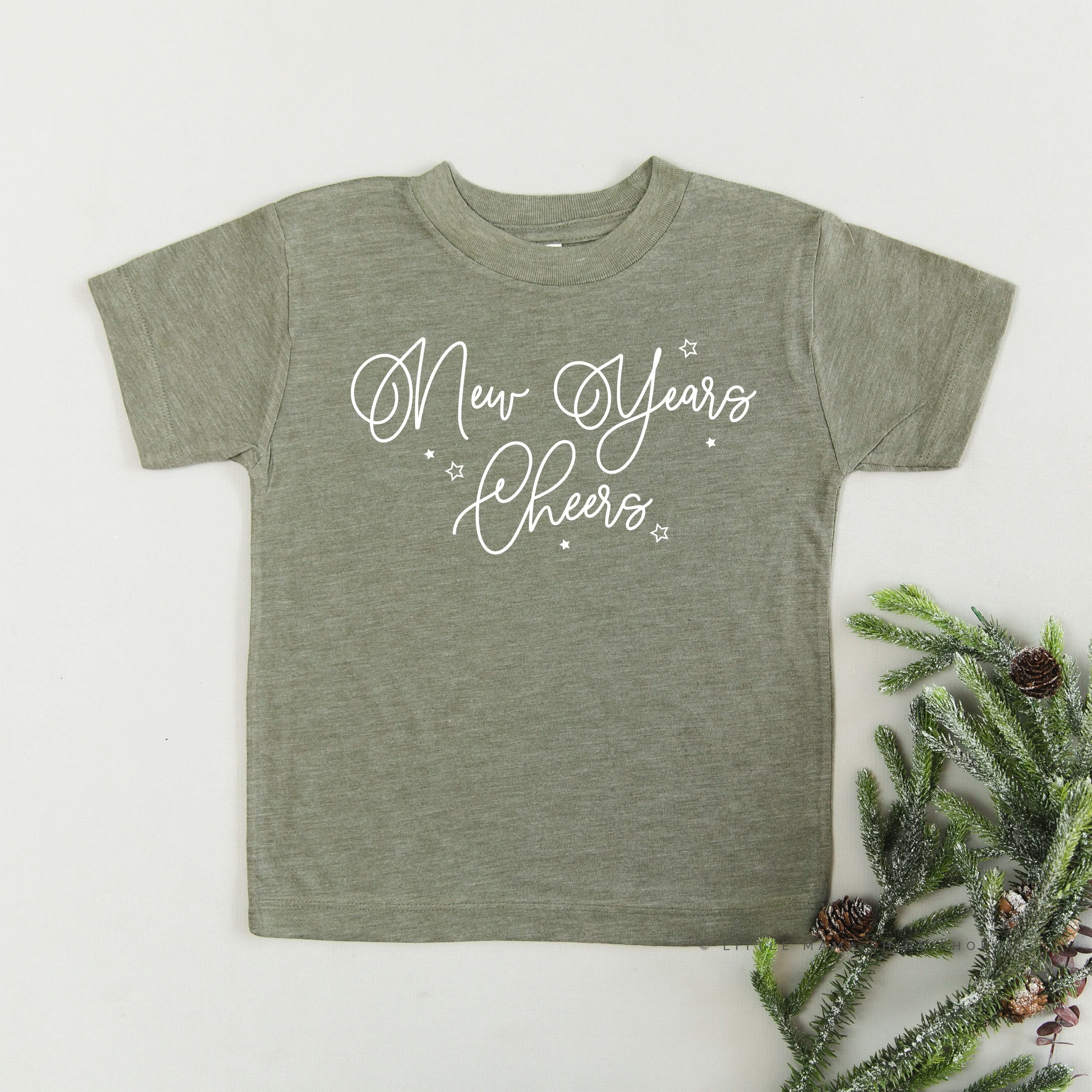 New Years Cheers - Stars/Script - Child Tee - Image 10