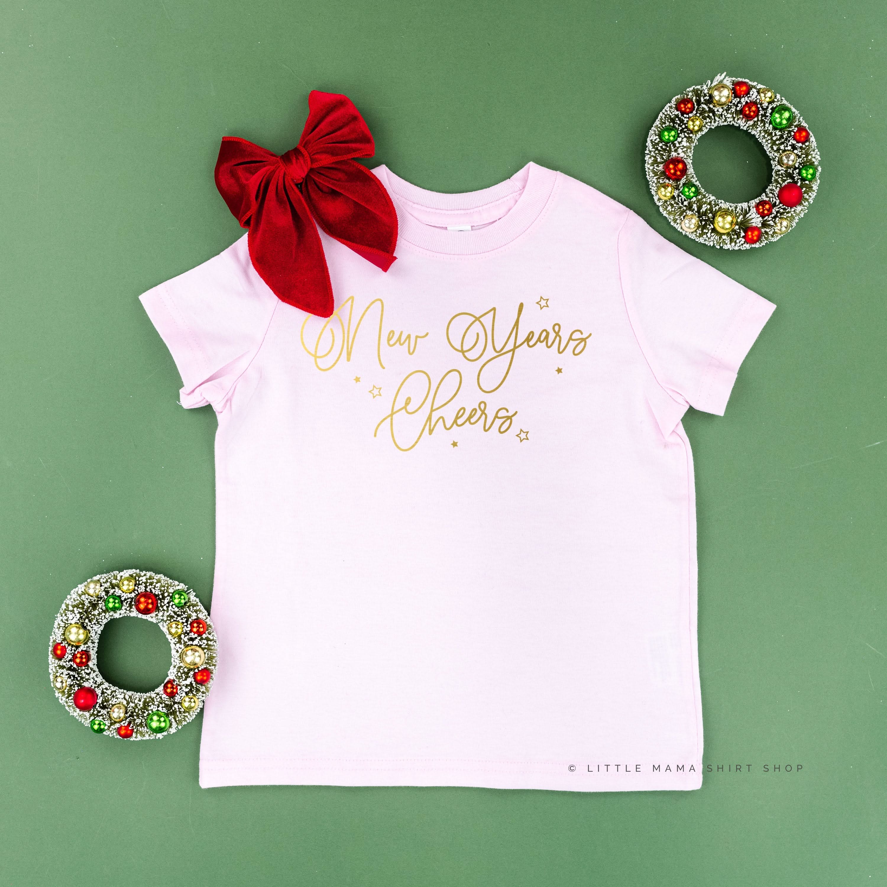 New Years Cheers - Stars/Script - Child Tee - Image 11