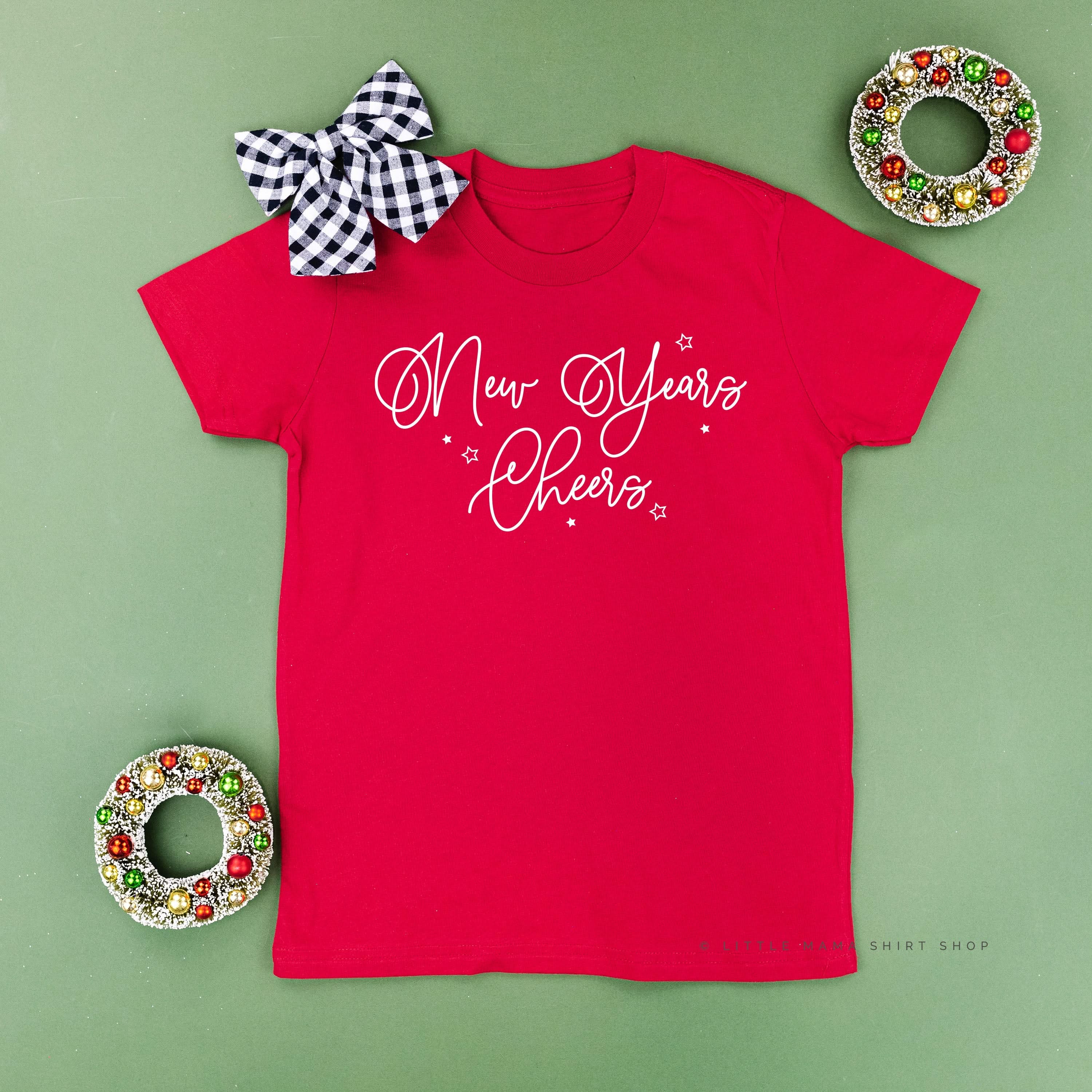 New Years Cheers - Stars/Script - Child Tee - Image 17