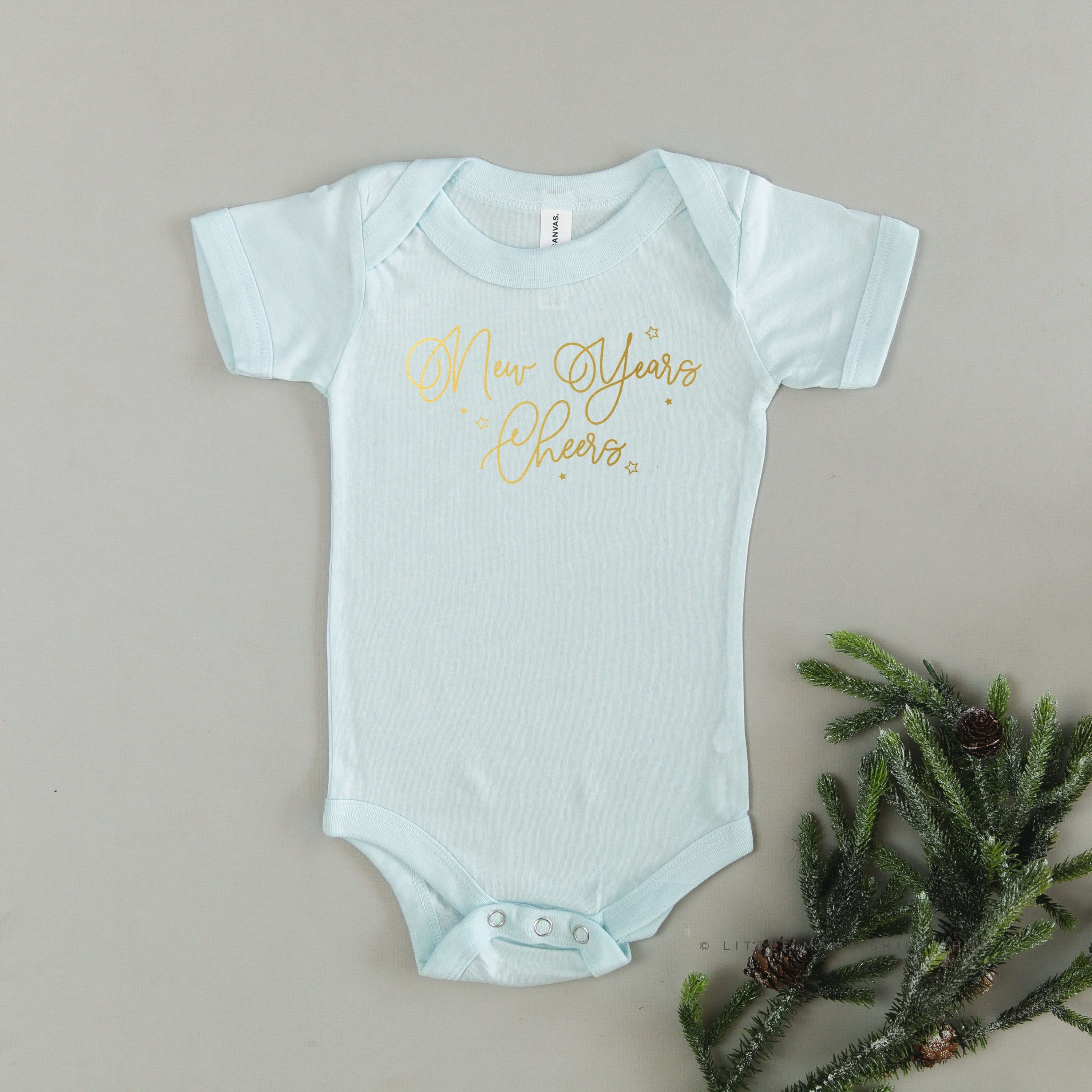 New Years Cheers - Stars/Script - Child Tee - Image 5